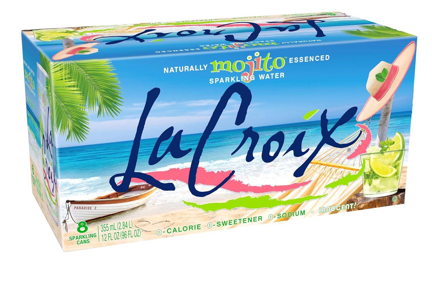 LaCroix Sparkling Water | Pineapple Coconut Flavor | 8-Pack | Naturally Essenced, Zero Calorie, Sodium Free | 12 Fl Oz Cans