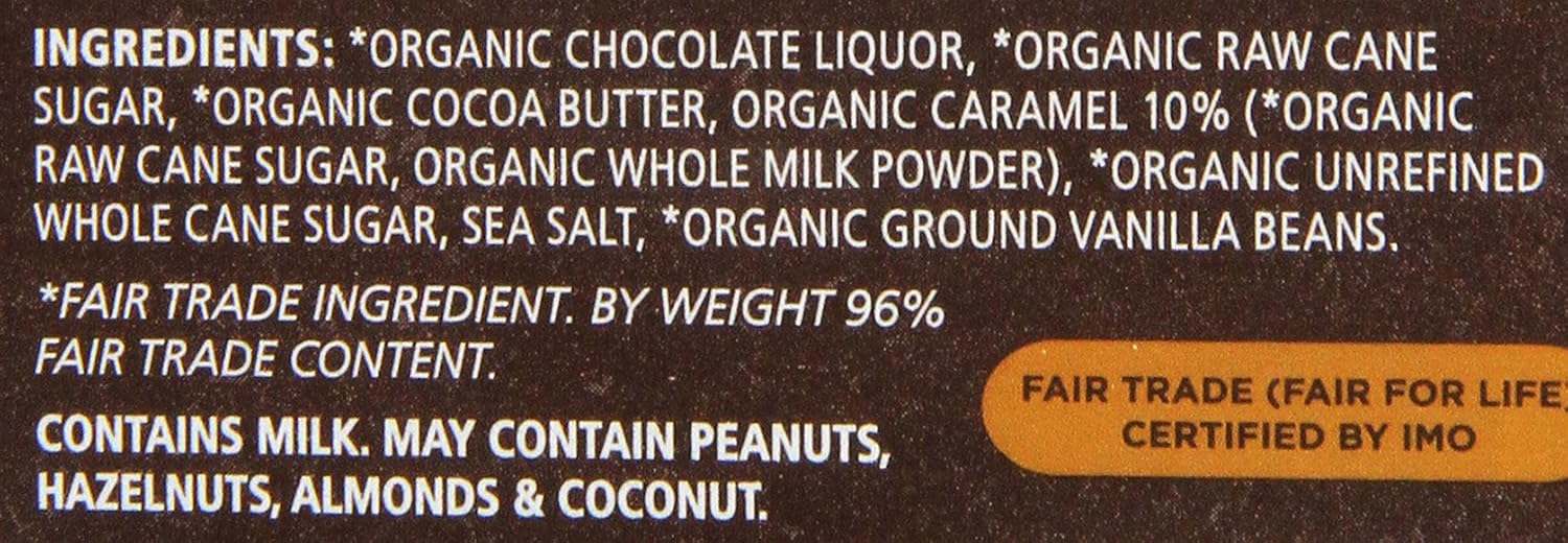 Equal Exchange Organic Chocolate Caramel Crunch with Sea Salt, 2.8-Ounce (Pack of 6)