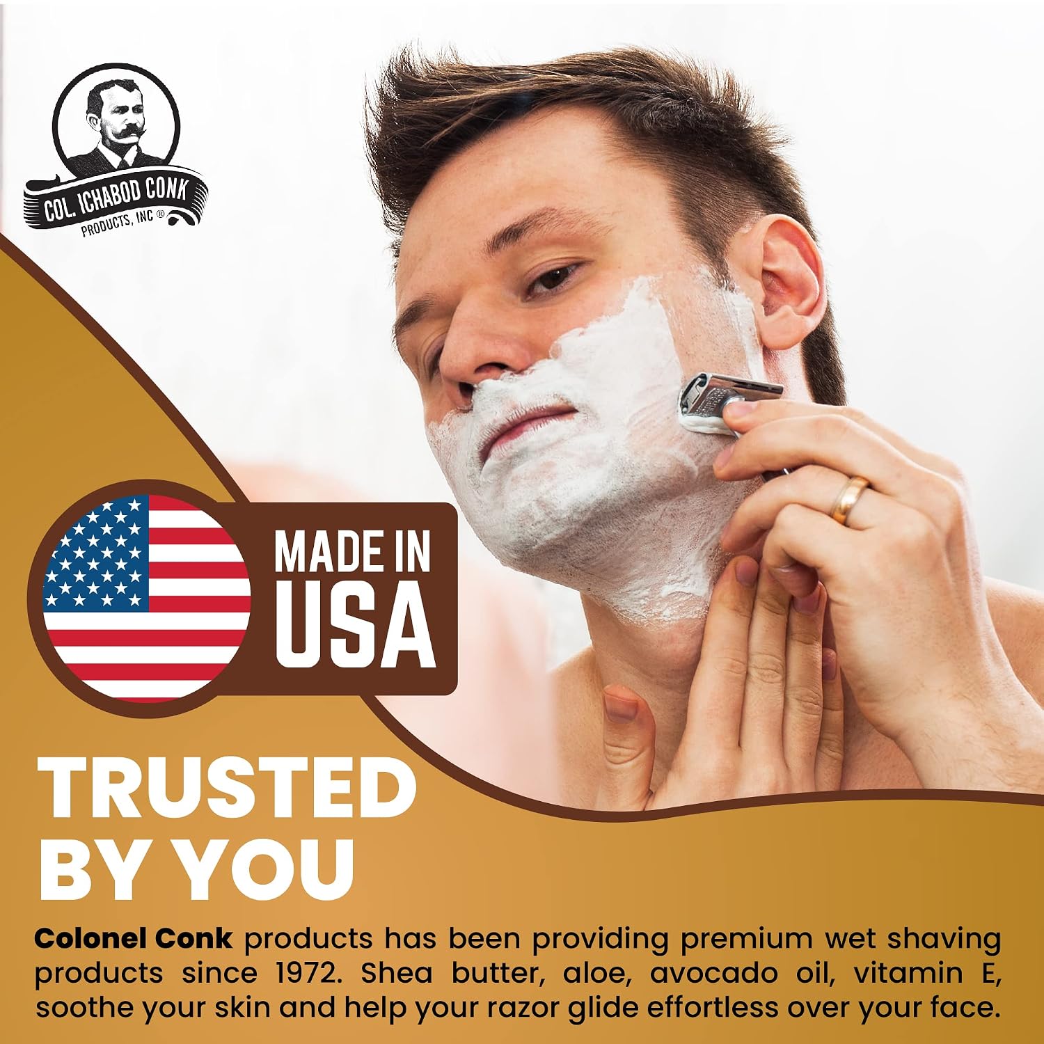 Col. Conk Worlds Famous Shaving Soap, Bay Rum (Net Weight 2.25 Oz)