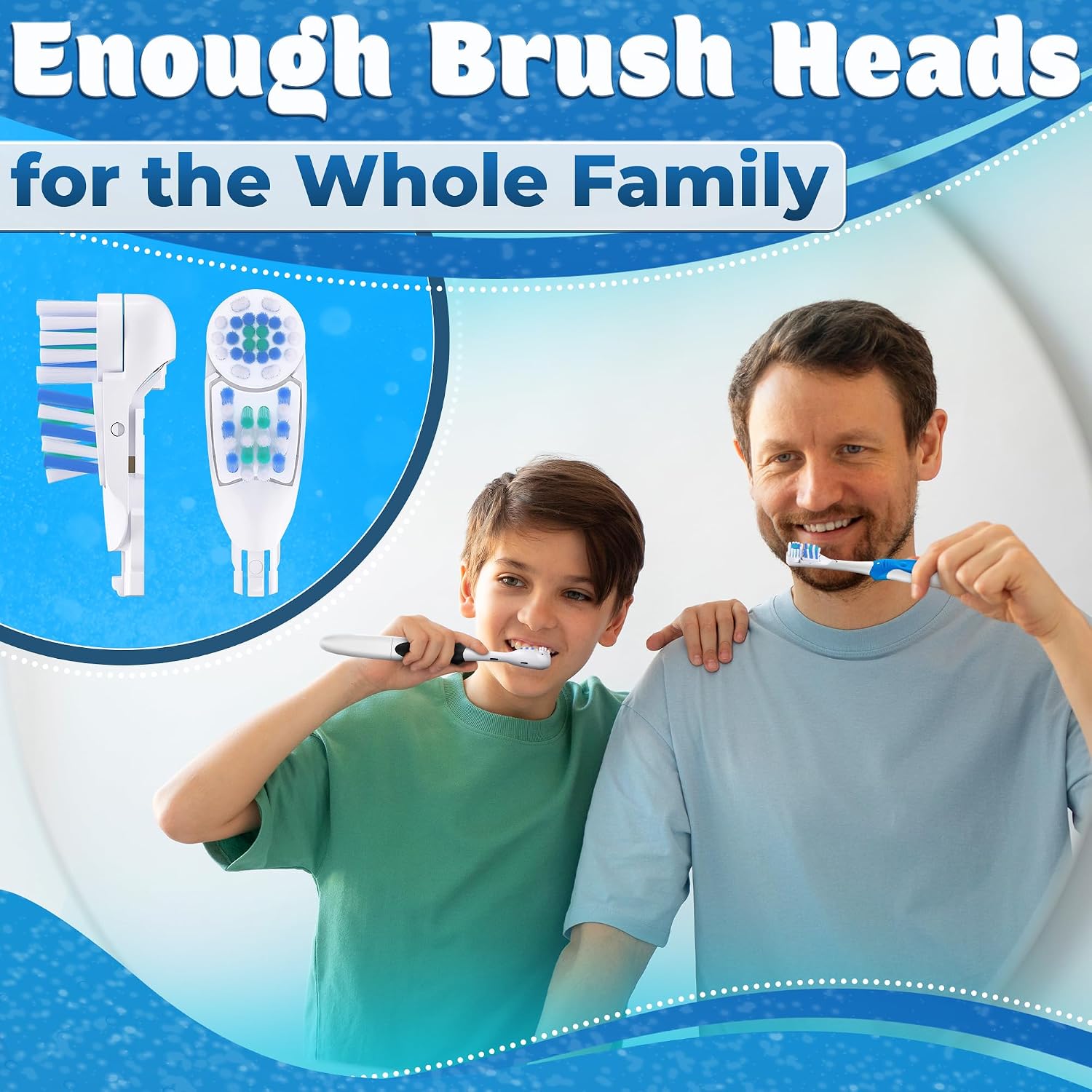 4 Pcs Brush Heads Compatible with Oral-B CrossAction 3733, 4732, 4734