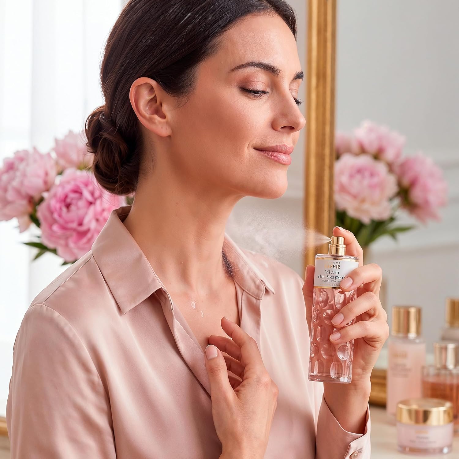 PARFUMS SAPHIR Vida Eau de Parfum, Spray Vanilla Perfume for Women 200ml | Sweet Floral Gourmand, Blackcurrant Pear Jasmine Praline & Vanilla