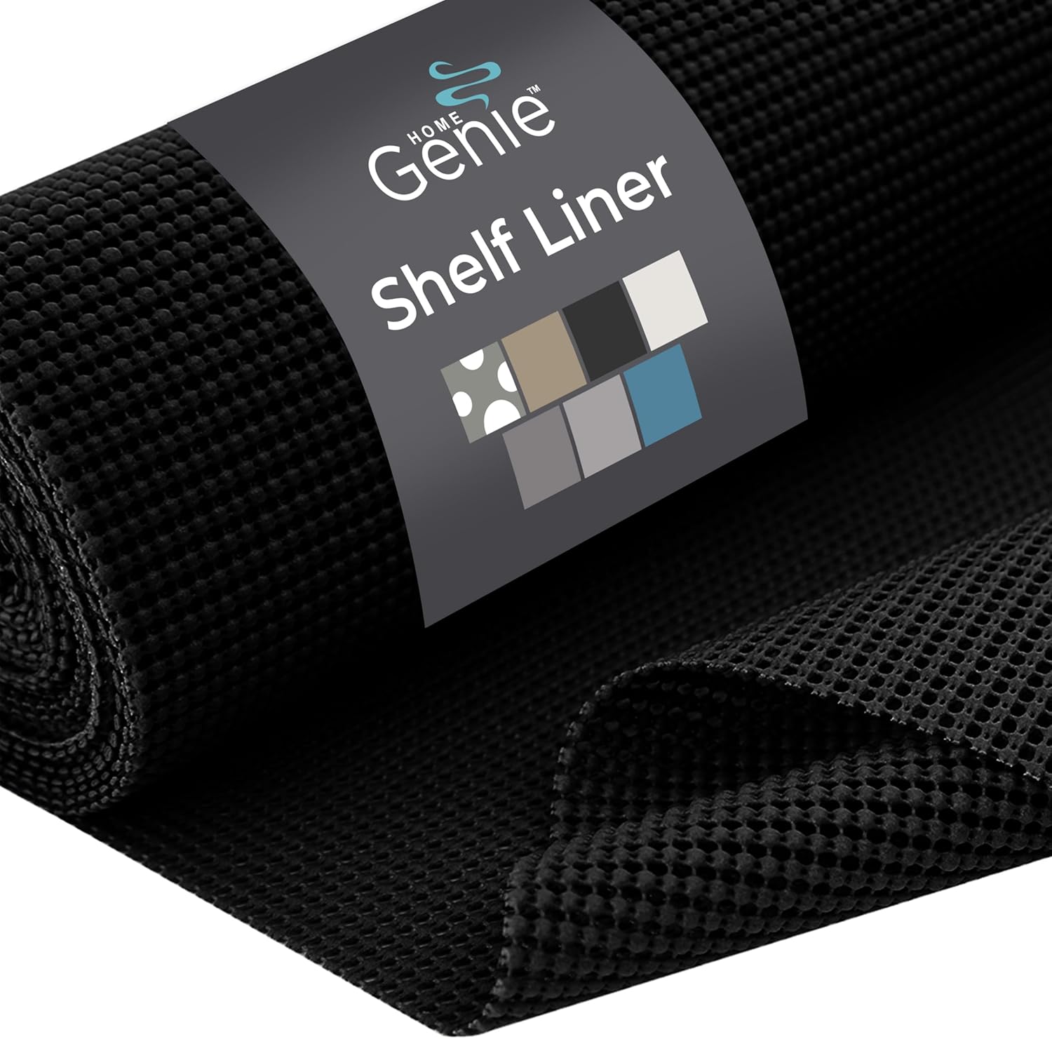 HOME GENIE Shelf Drawer and Cabinet Liner, Non Adhesive, 12x20 Soft Gray