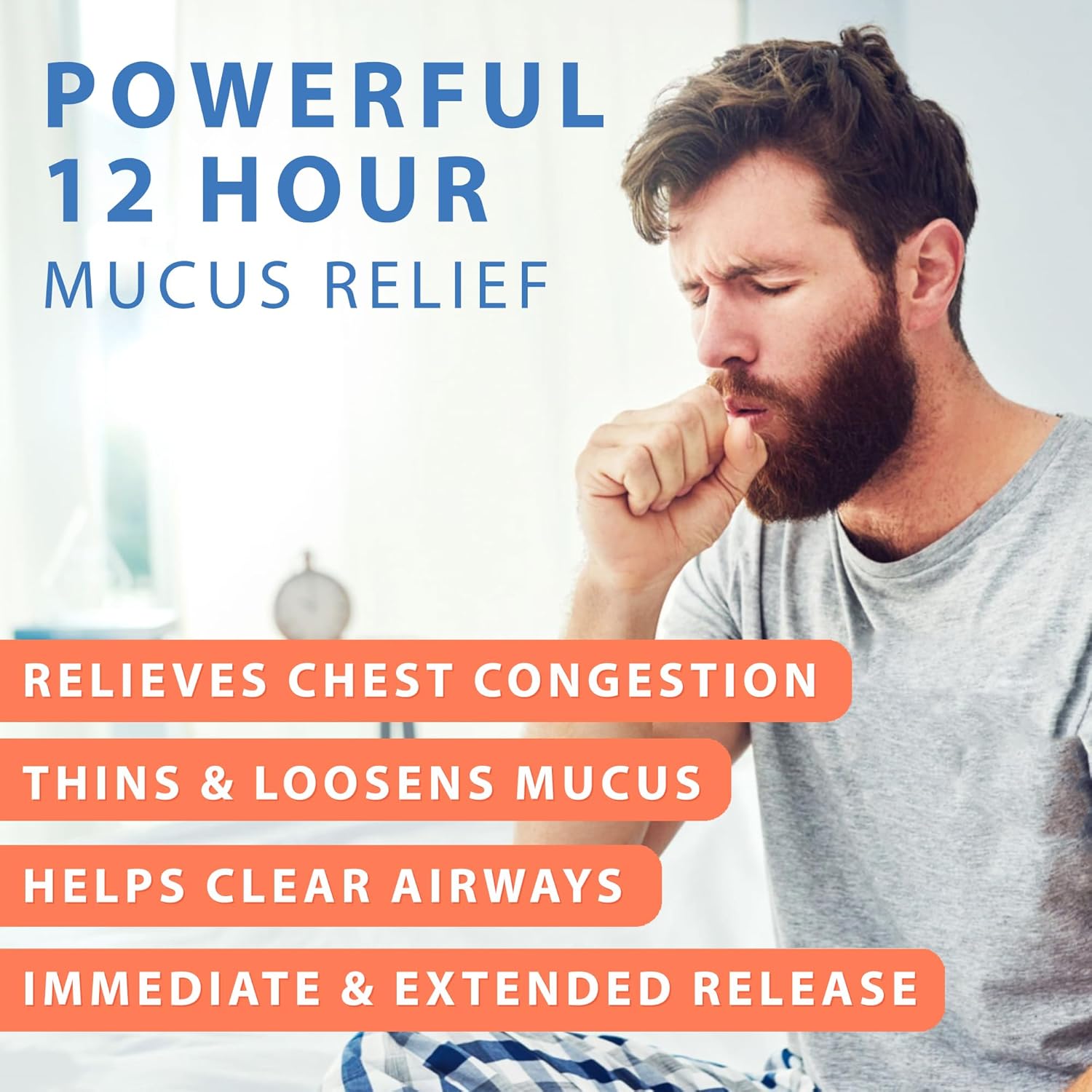 Curist Guaifenesin Mucus Relief 1200 mg Maximum Strength OTC - 84 Count Extended Release Tablets - Reduce Mucus Clear Congestion (84 Count Tablet