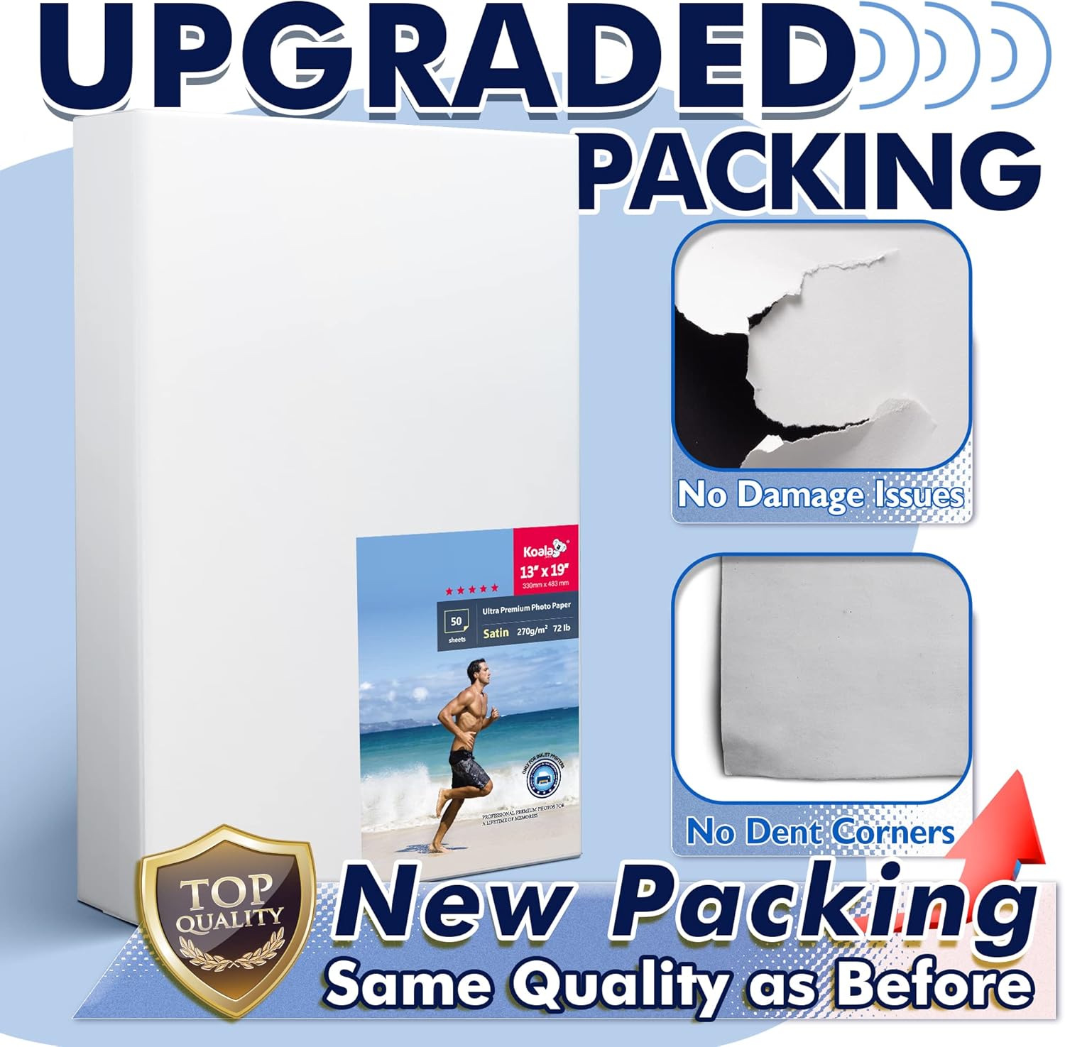 Koala Photo Paper Resin Coated 11x17 In Satin Photo Printer Paper 72lb