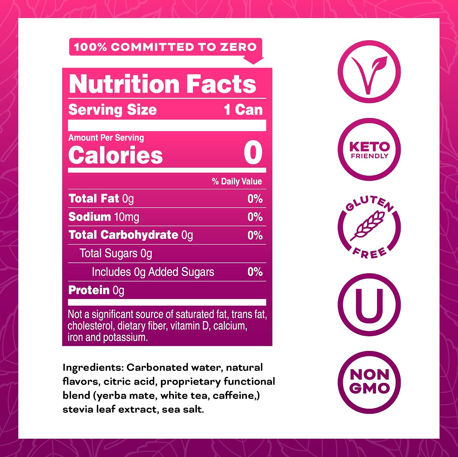 Yerbaé Energy Seltzer - Variety Performance Pack. No Sugar/Calories/Carbs. Energized by Yerba Mate Naturally Caffeinated Plant-Based, Healthy Alternative to Coffee/Sugary Sodas, Pack of 12, 12oz cans