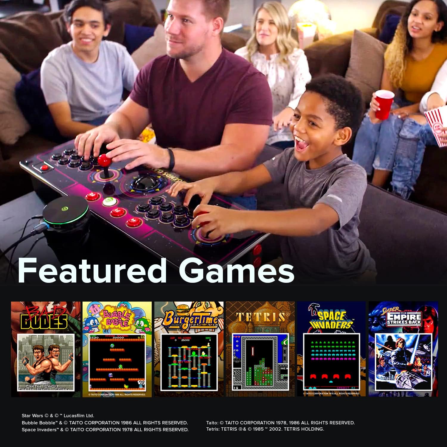 Legends Gamer Pro, Deluxe Table Top Arcade Game Machine, Home Arcade, Classic Retro Video Games, 150 Licensed Arcade & Games