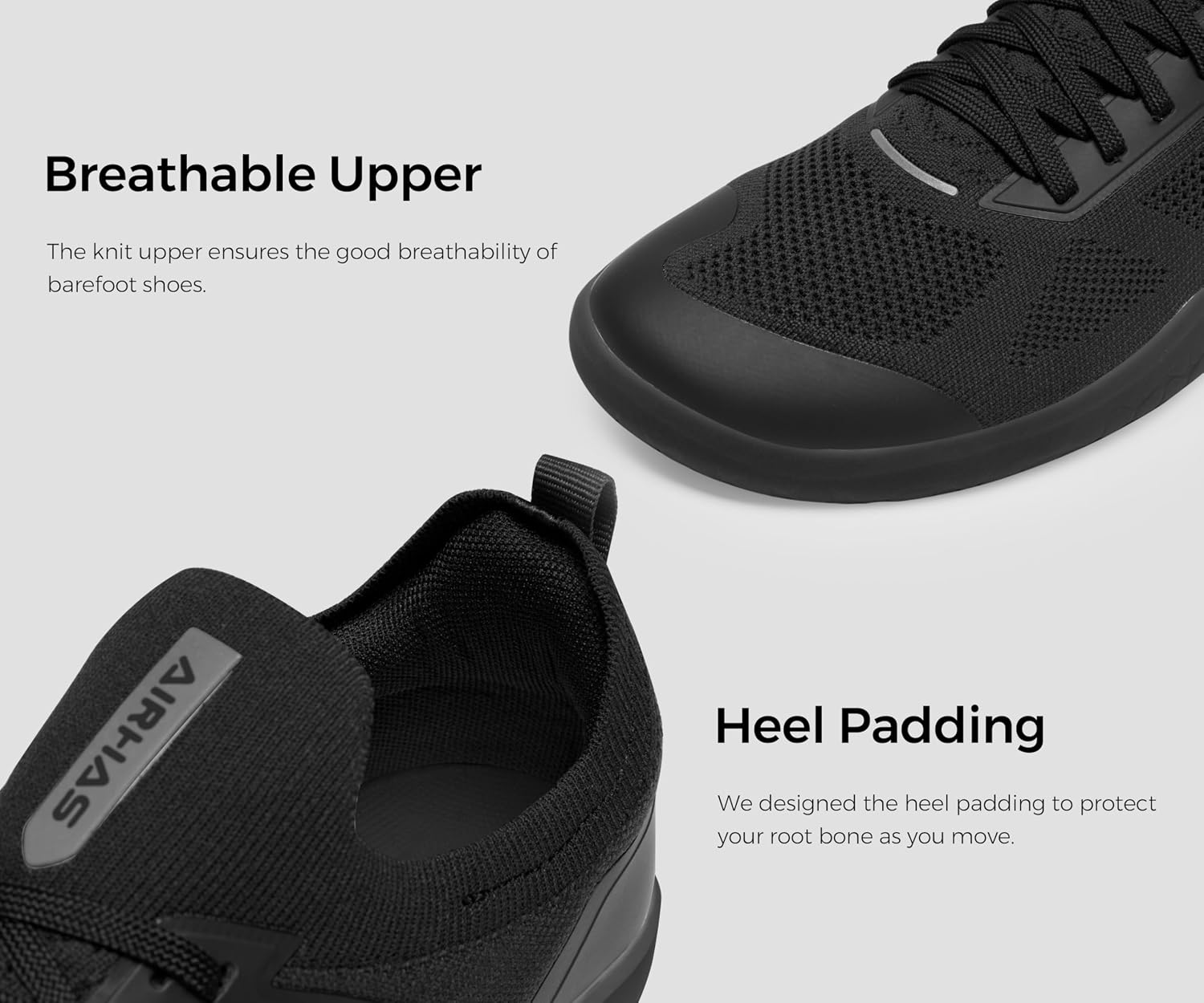 Men's Barefoot Shoes Zero Drop Minimalist Sneakers with Anatomical Toe Box | Breathable, Stretchy, Flat for Gym, Workout, Lifting, Training