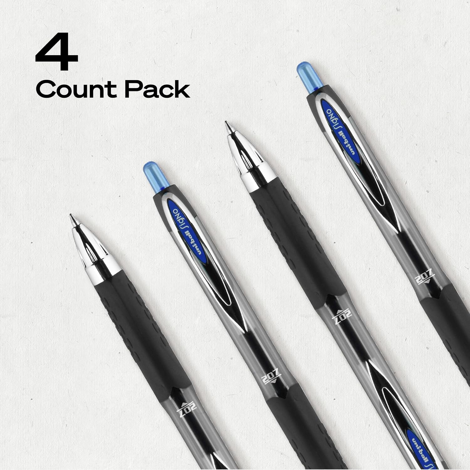 uniball™ 207 Gel Pens, Black Ink, 0.7mm Medium Point, Retractable, 12 Count | Smooth Writing, Fraud-Resistant, uni Super Ink™