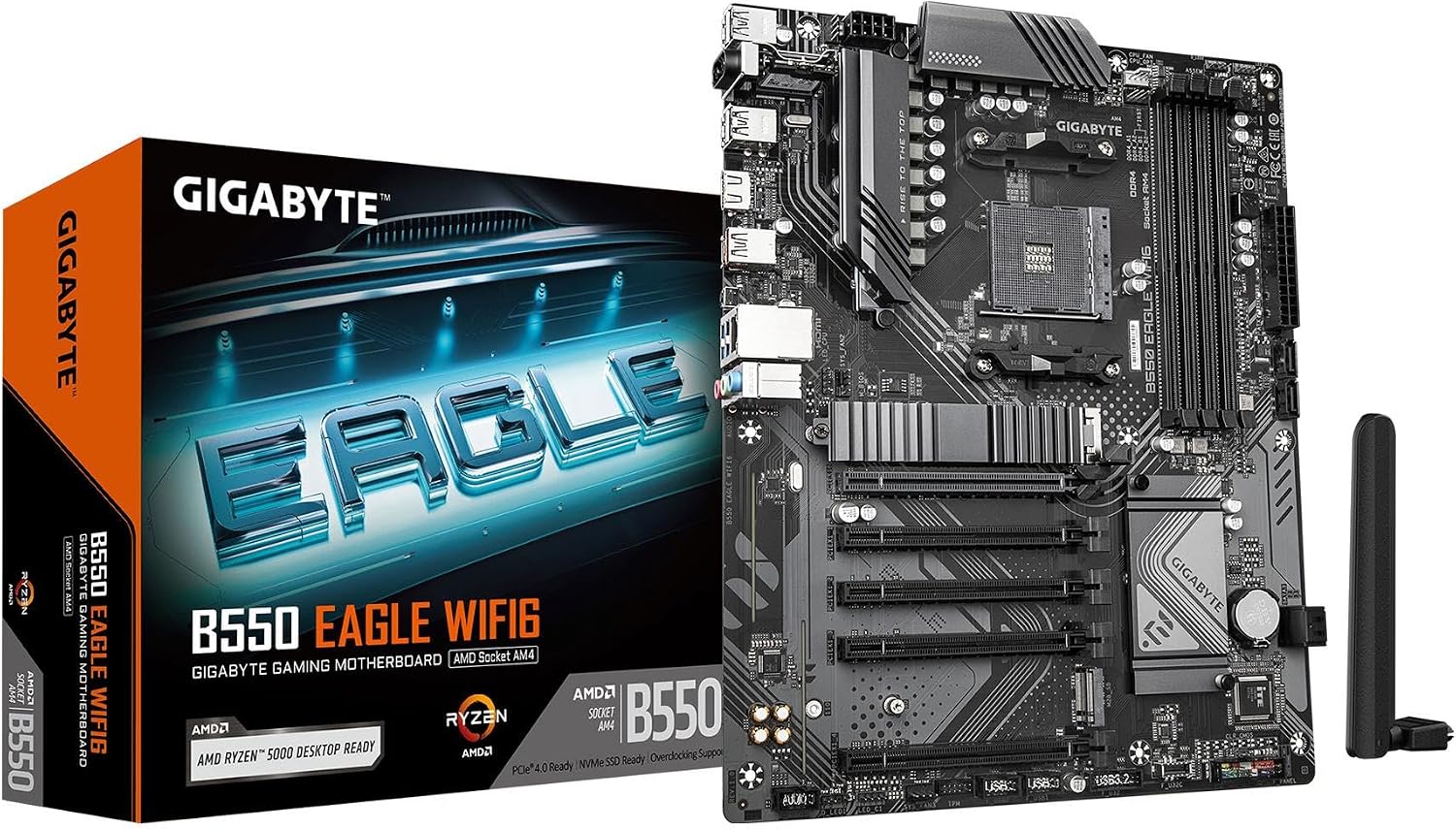 NEWEGG Motherboard CPU Memory Combo - B550M Micro ATX Motherboard Bundle with Ryzen 5 5500 6-Core 3.6 GHz CPU and 16GB (2 x 8GB) 288-Pin PC RAM DDR4 3600 Desktop Memory