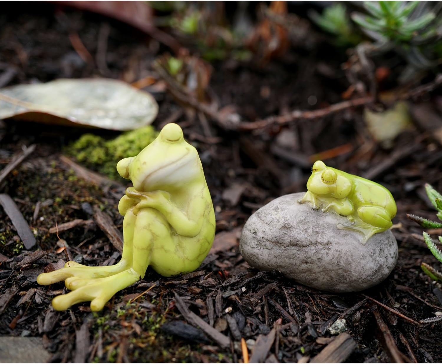 Top Collection Miniature Fairy Garden and Terrarium Statue, Mini Dragon, Green