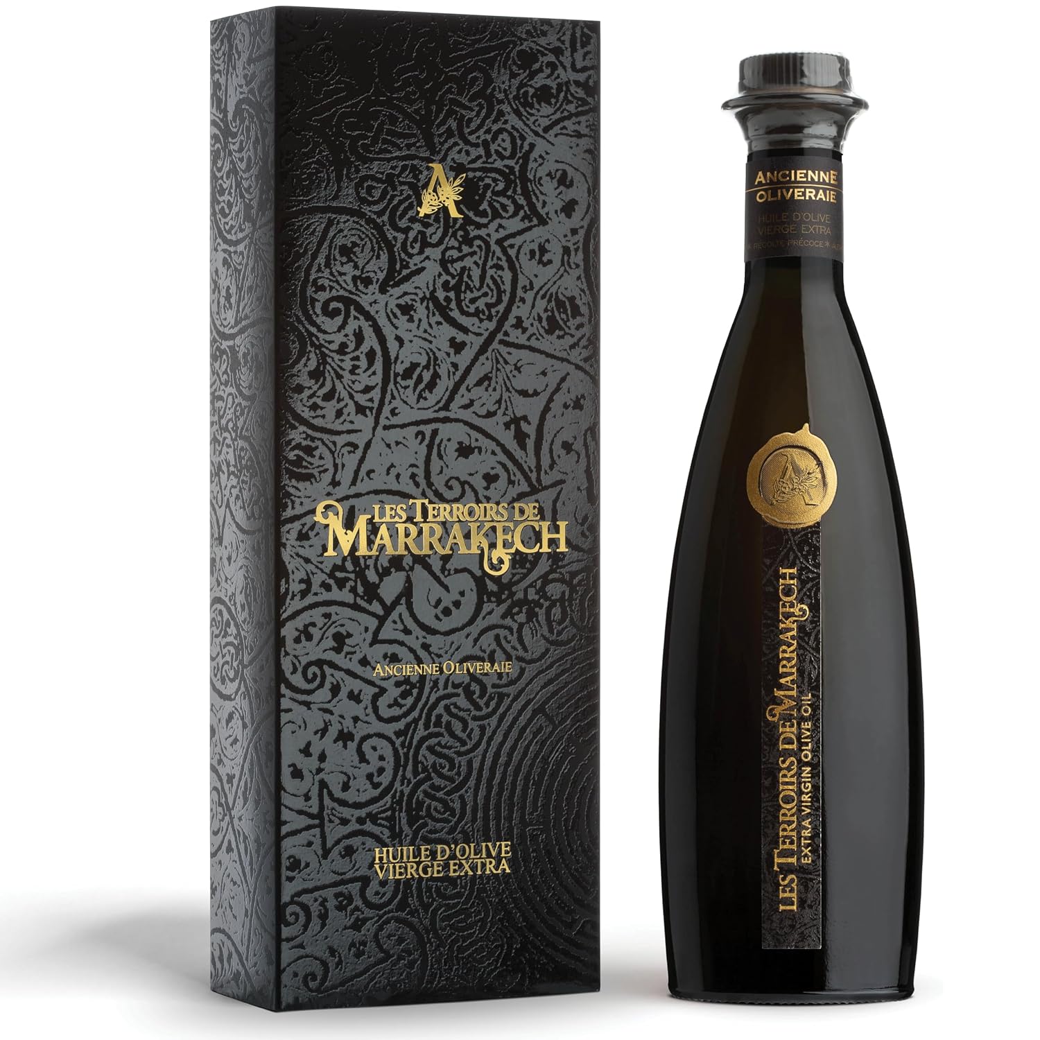 Les Terroirs de Marrakech Organic Olive Oil Extra Virgin, 17 fl oz | Premium Moroccan EVOO for Salads and Bread Dipping, Carbon Neutral, Smooth & Polyphenol-Rich, Trusted By Award-Winning Chefs