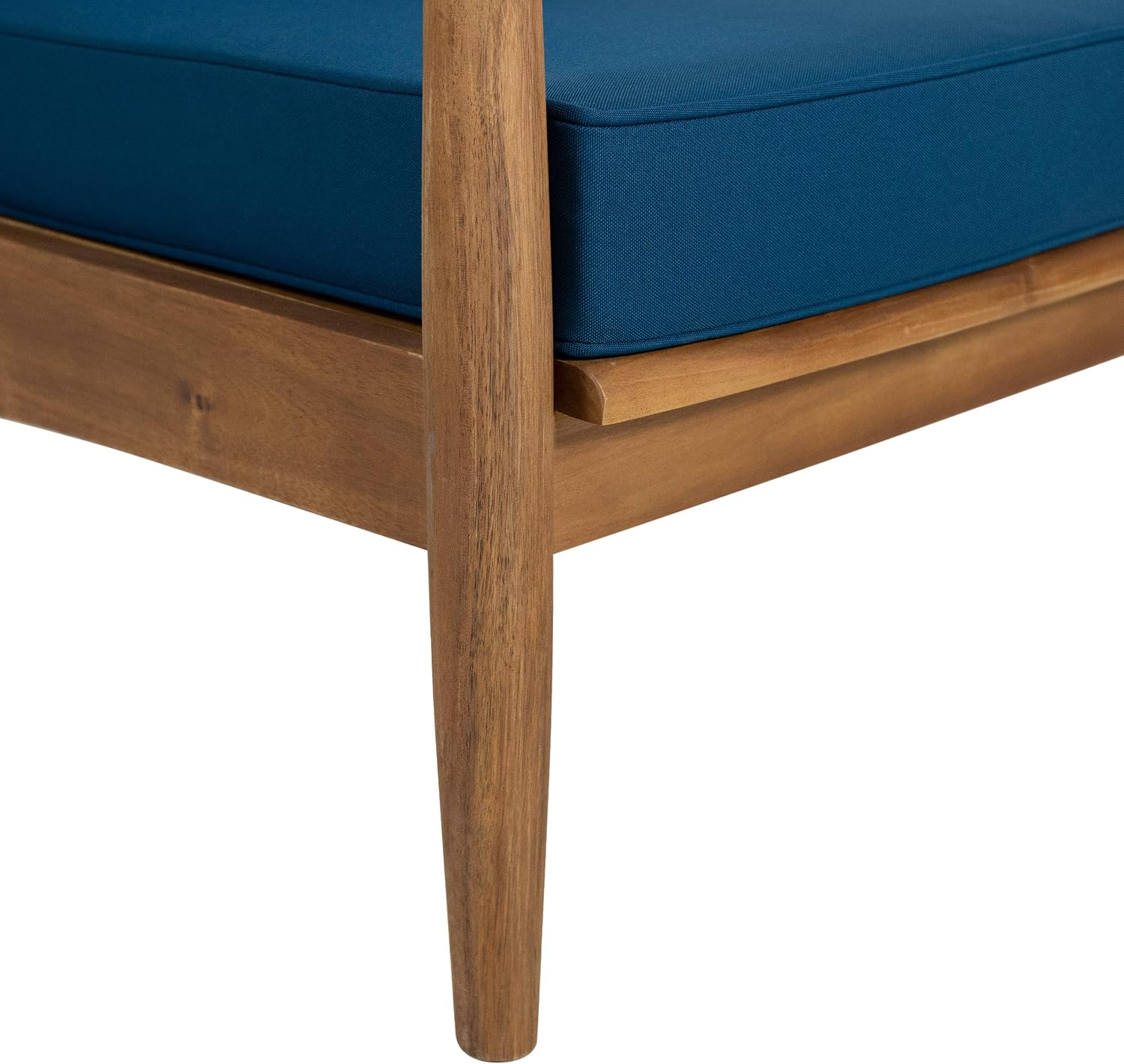 Christopher Knight Home Willowbrook Outdoor Club Chair with Cushion - Acacia Wood - Black (Set of 2)