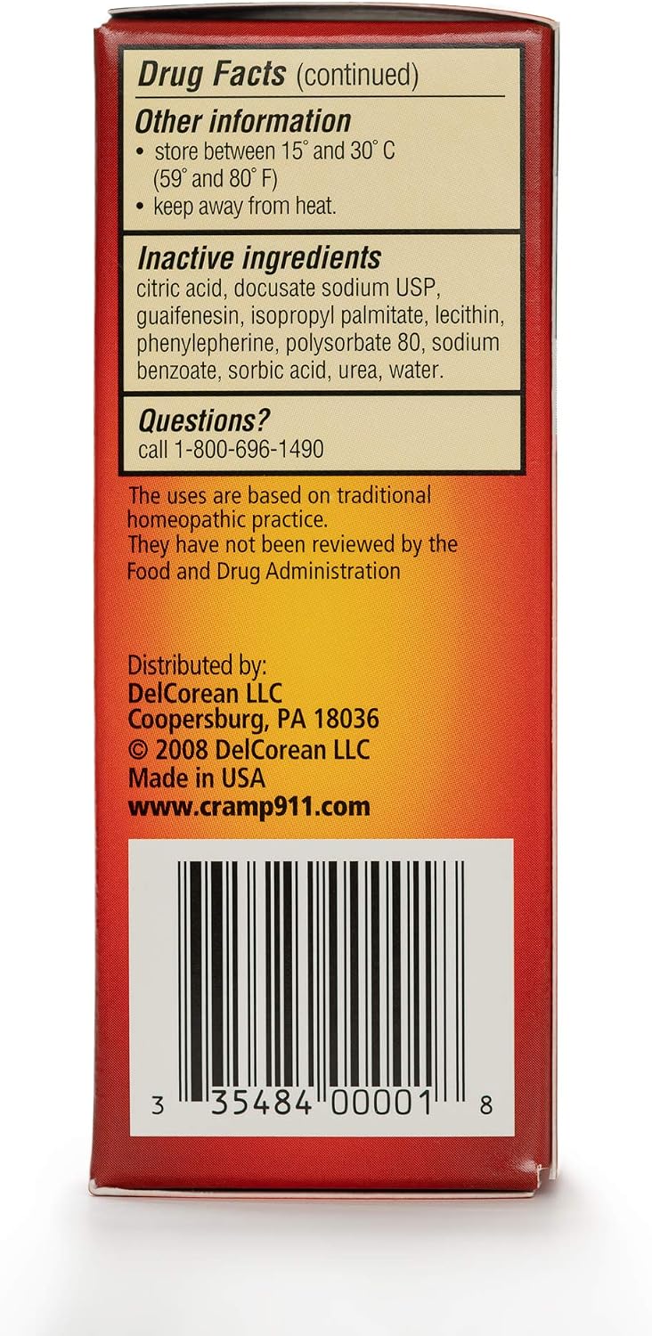 Cramp 911 Muscle Relaxer Pain Relief Cream for Muscle Cramp Relief and Sore Muscles. Used for Muscle Cramp Relief and Muscle Pain Relief of All Kinds