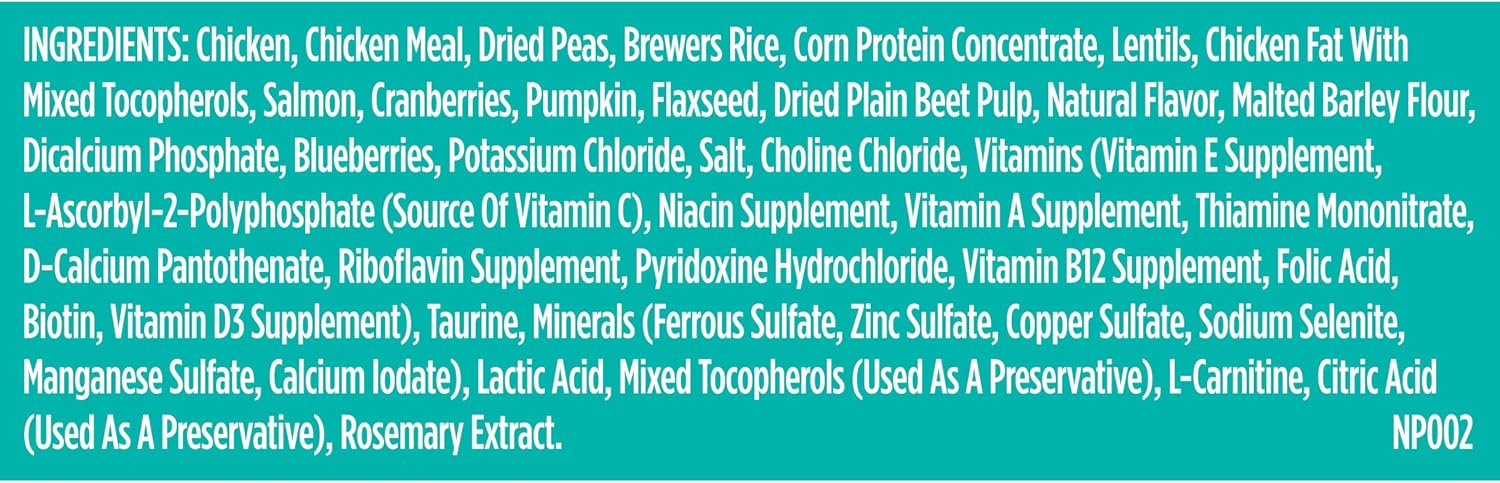 Nutrish Indoor Complete Dry Cat Food, 3 lb. Bag (Rachael Ray) | Chicken, Lentils & Salmon Recipe, Crafted for Adult Indoor Cats, Veterinarian Reviewed Formula