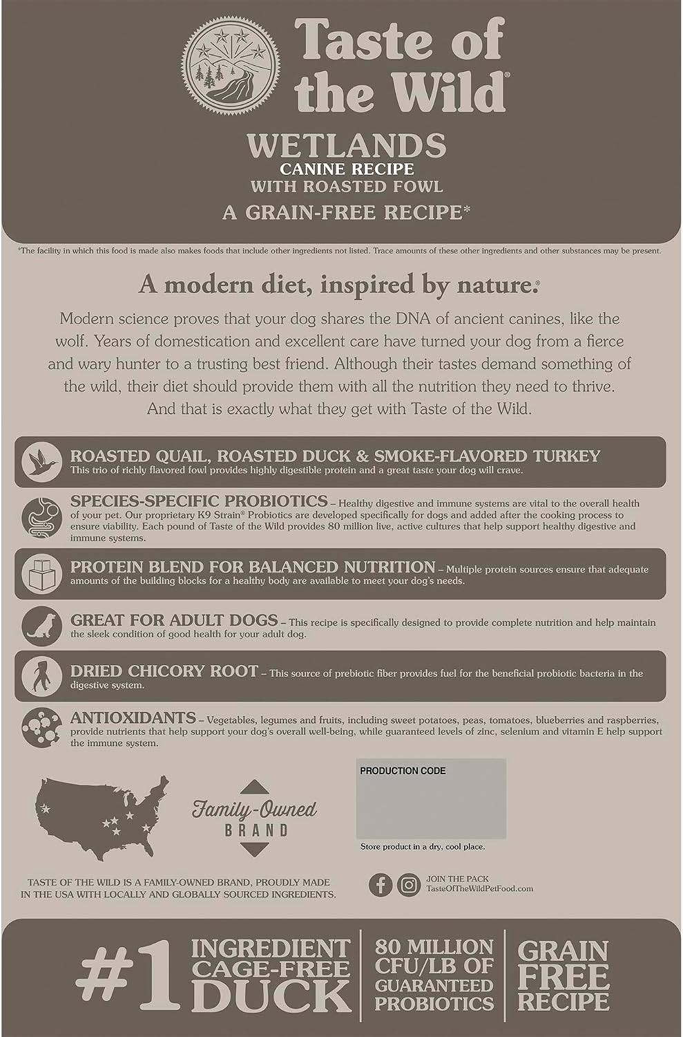 Taste of the Wild Pacific Stream Adult Dry Dog Food, Salmon, 5lb | Grain Free Recipe* | Nutrient Dense to Help Support Peak Health | Guaranteed Omega Fatty Acids to Help Support Skin & Coat