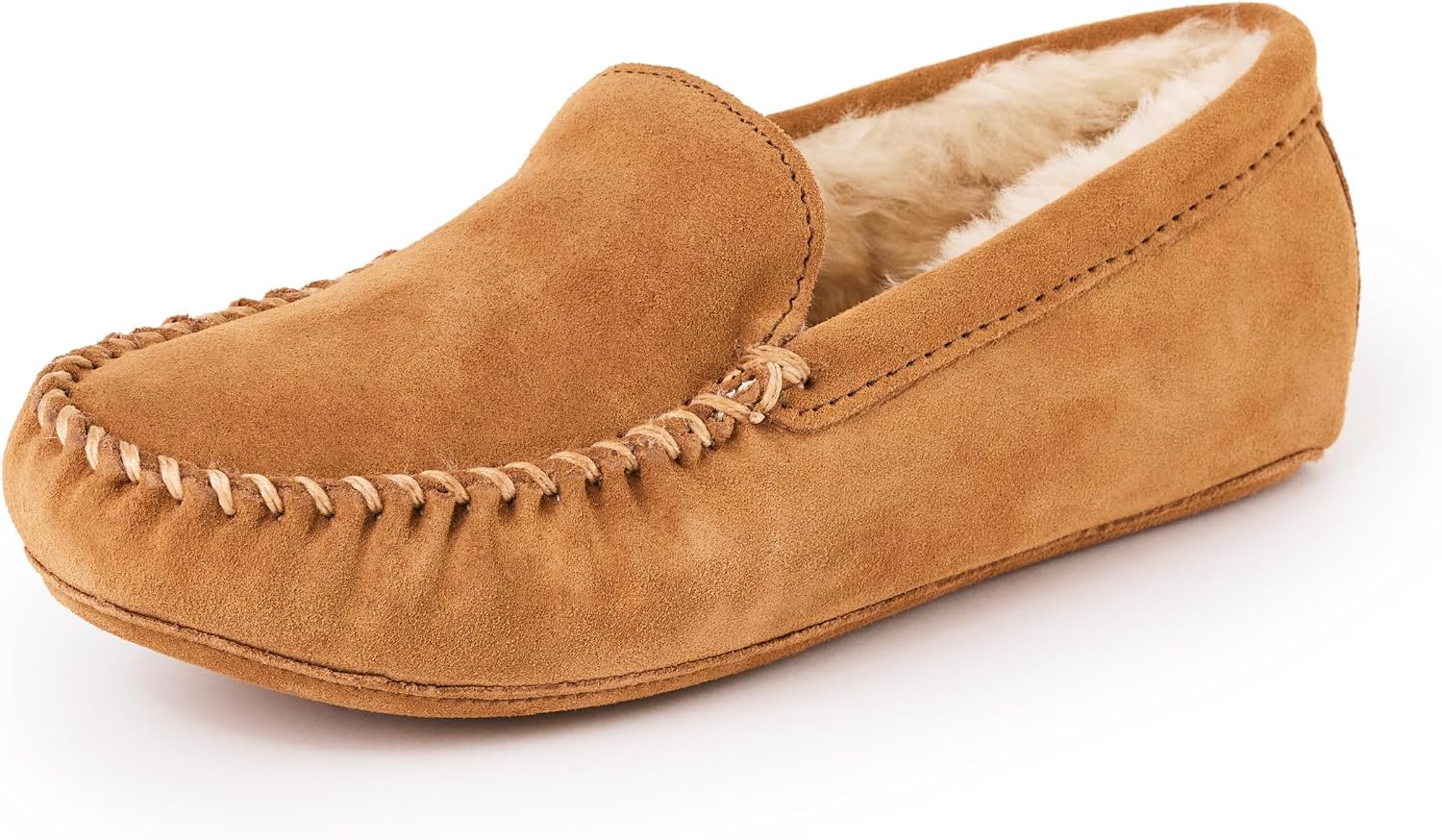Minnetonka Men's Sheepskin Softsole Moccasin Slipper