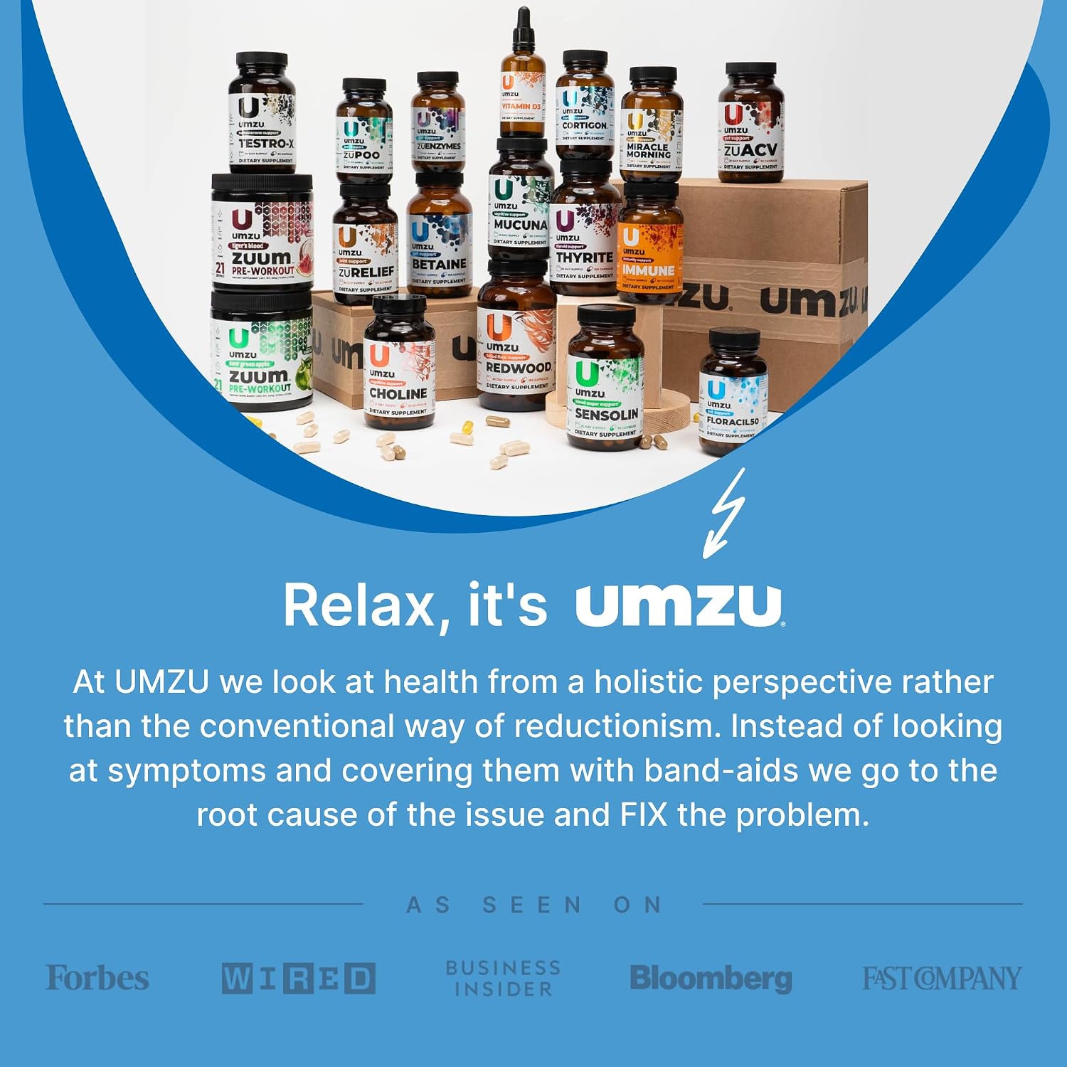 UMZU Floracil50 Probiotic Supplement, 50 Billion CFU, 30 Day Supply | Lactobacillus Acidophilus, Rhamnosus and Plantarum