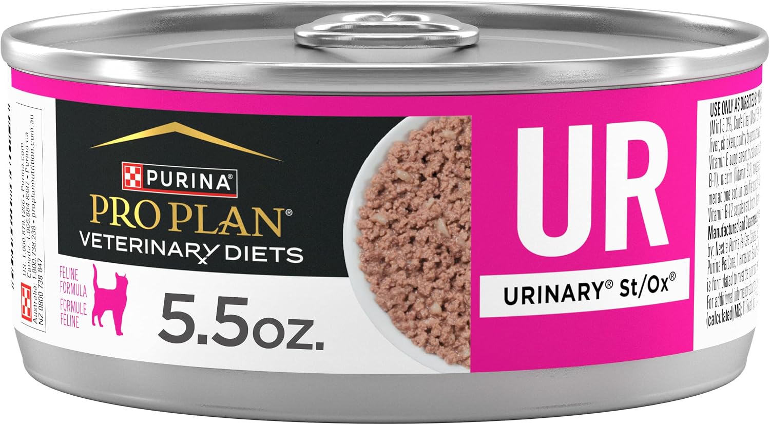 Purina Pro Plan Veterinary Diets UR Urinary St/Ox Feline Formula Wet Cat Food - (Pack of 24) 5.5 oz. Cans