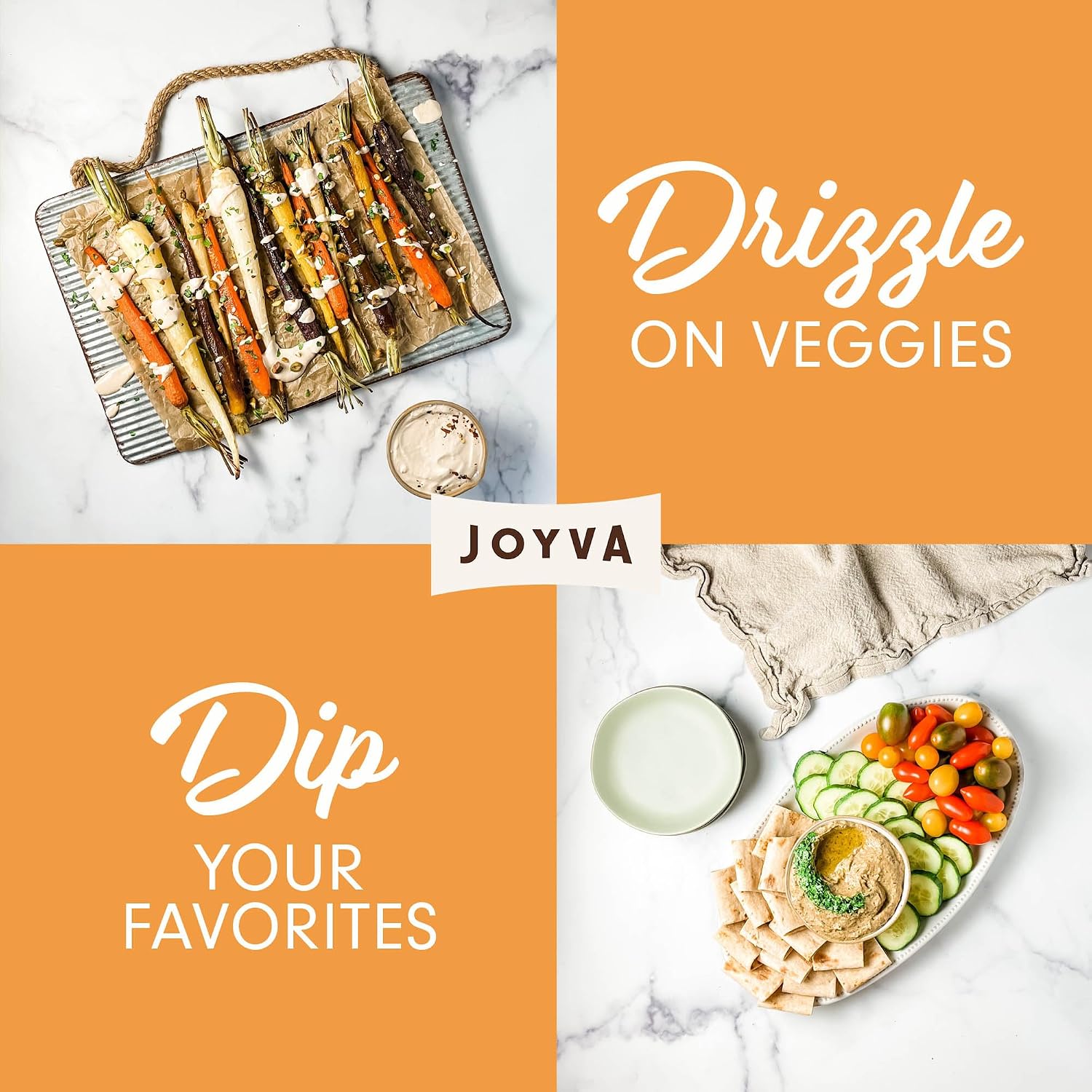 Joyva Sesame Tahini | Roasted Sesame Seed Puree | 15 oz | Smooth & Creamy