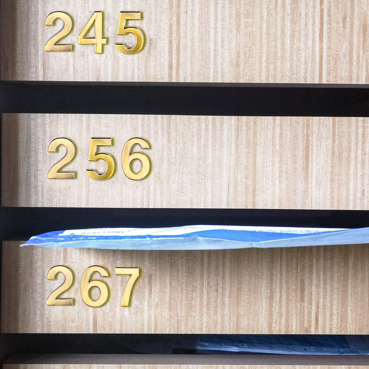 20 Pieces House Numbers Mailbox Numbers 0-9, 3D Door Address Numbers Self Adhesive Mailbox Numbers Sticker or House, Apartment, Office, Hotel Room