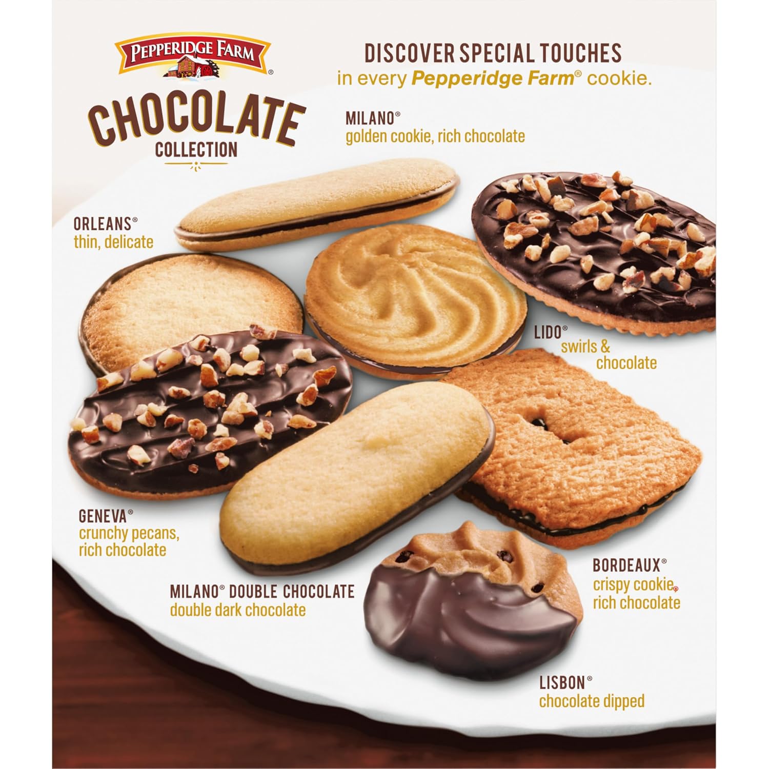 Pepperidge Farm Assorted Collection of 7 Chocolate Cookies, 13 Oz
