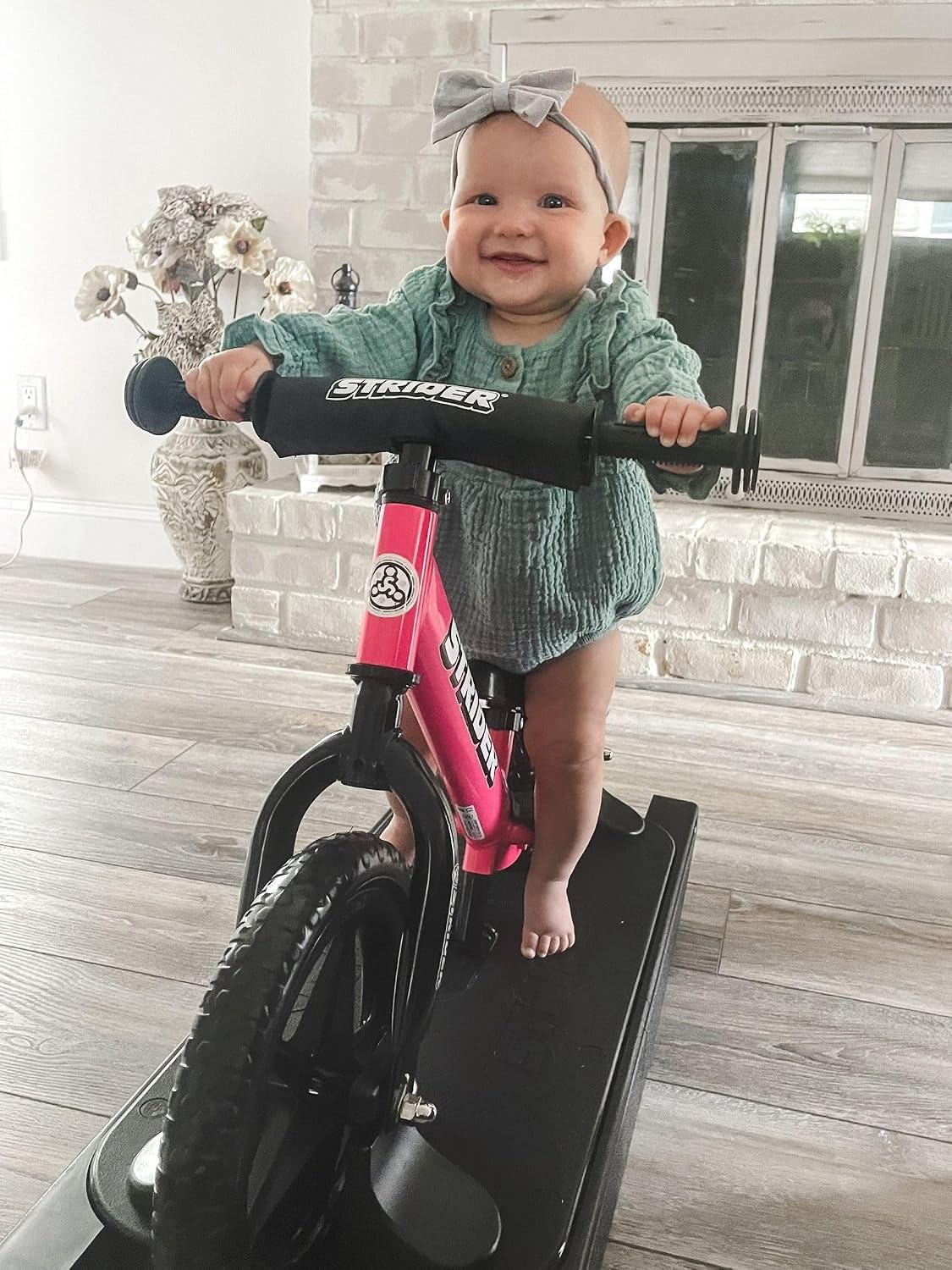 Strider Sport 2-in-1 Rocking Bike, Ages 6 Months–4 Years | For 12 Model, Converts Baby Rocking Toy to Toddler Balance Bike, Tool-Free Adjustments, Wide and Stable Base, Durable Plastic