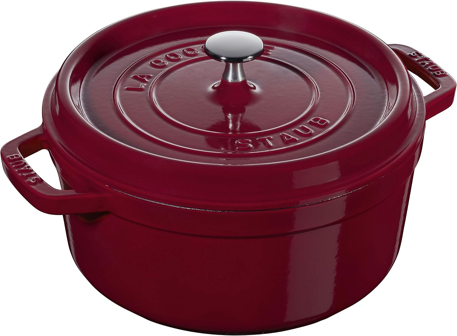 Staub Round Cocotte - 5.5Qt - Grenadine