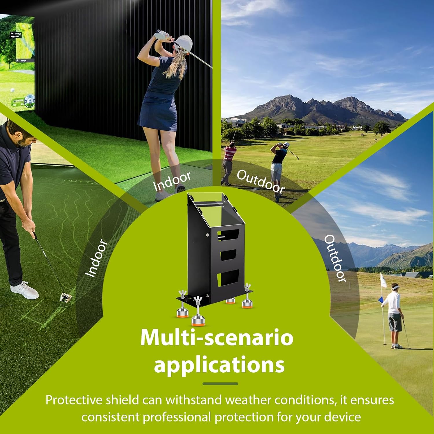 Case for Bushnell Launch Pro / for Foresight Golf Launch Monitor Simulator | Portable Metal Protective Case, Visual Golf Launch Monitor Shield