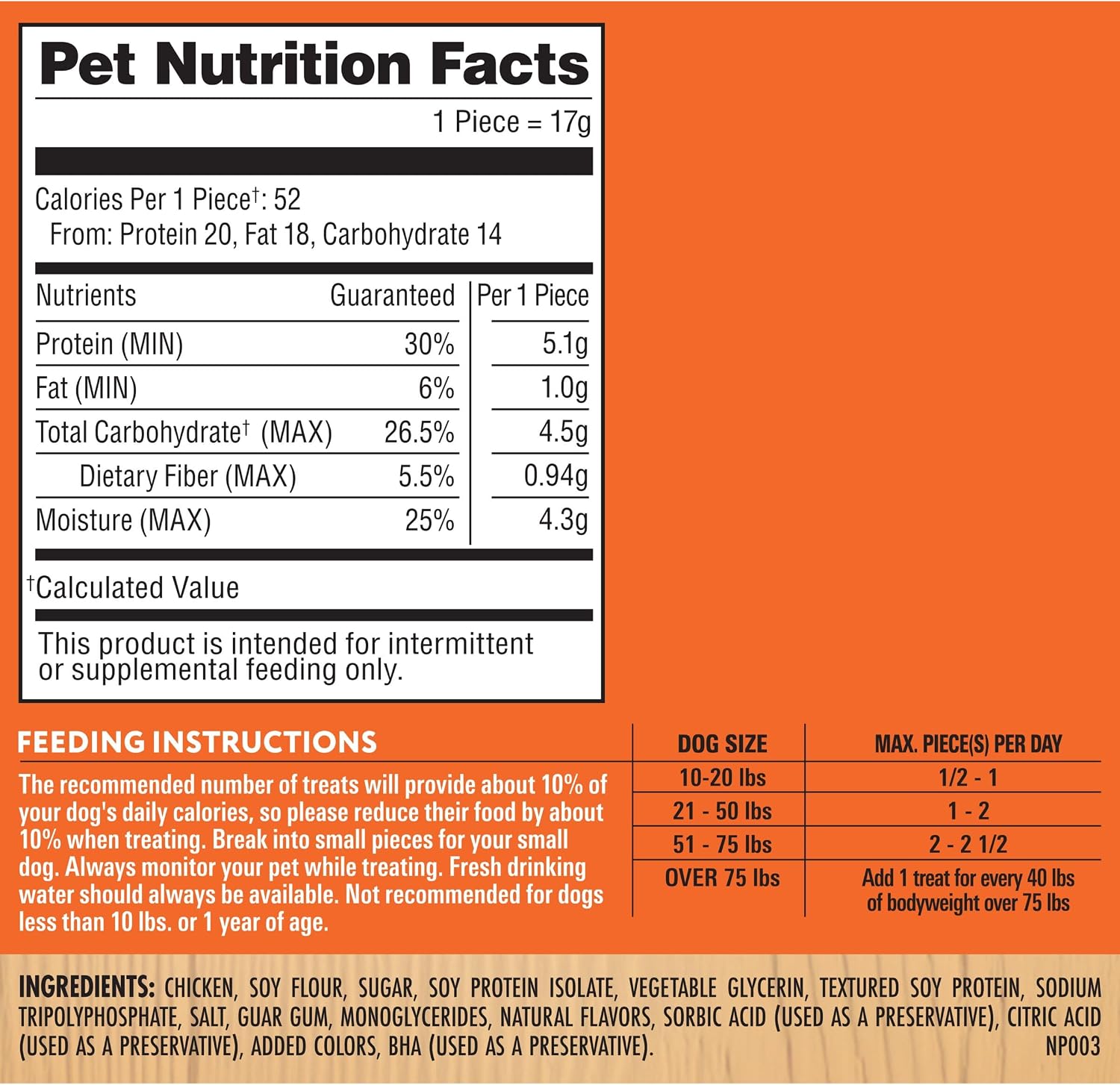 Milo’s Kitchen Chicken & Apple Sausage Slices Dog Treats, 18 Oz. Bag