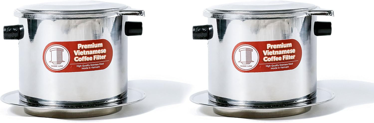 Vietnamese Drip Coffee Maker Filter. Single Cup Serve. Inox. 6 oz Small Stainless Steel