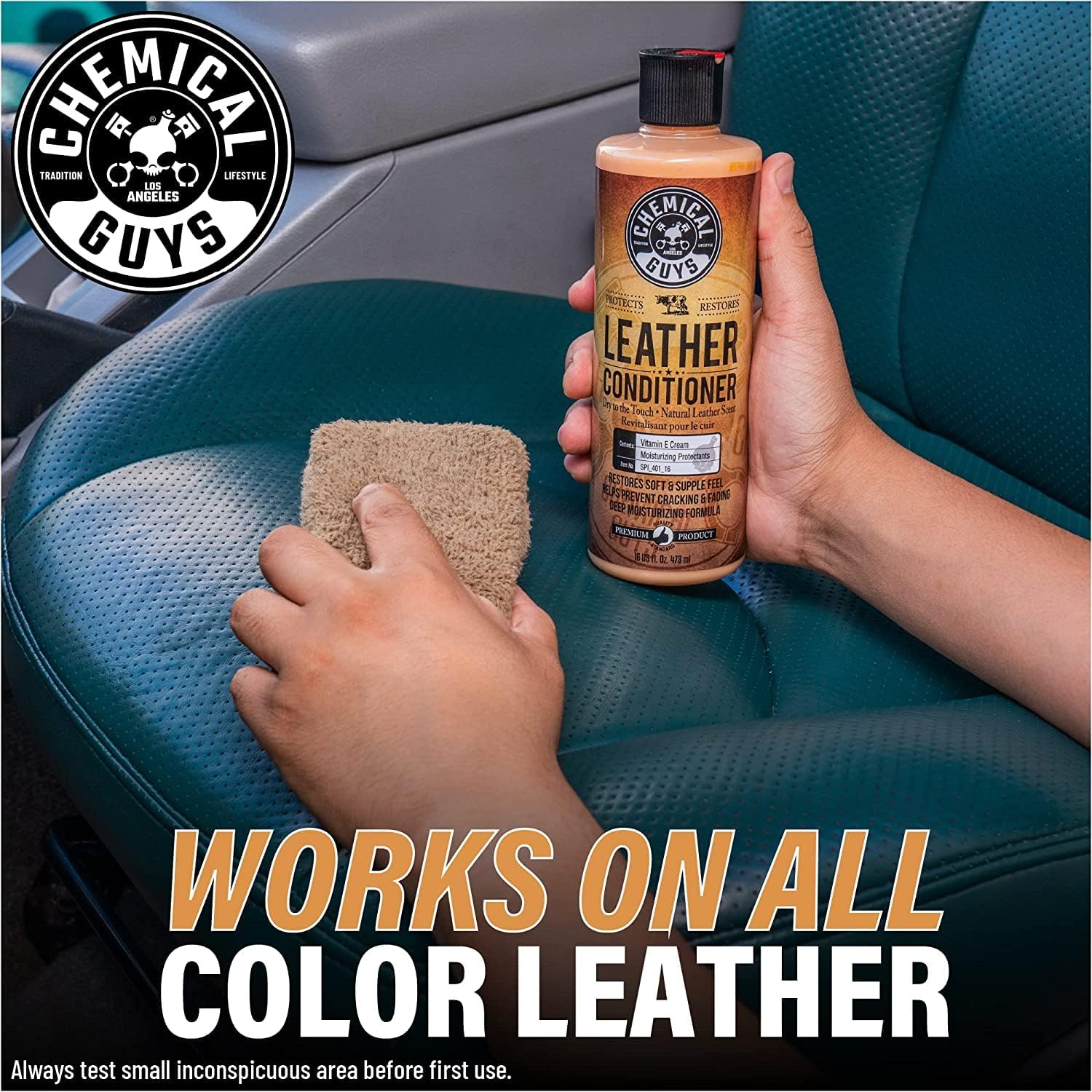 Chemical Guys, Vintage Series Leather Conditioner for Car Interiors, 16 oz | Nourishes and conditions natural, synthetic and faux leather seats, keeping them soft, supple and protected