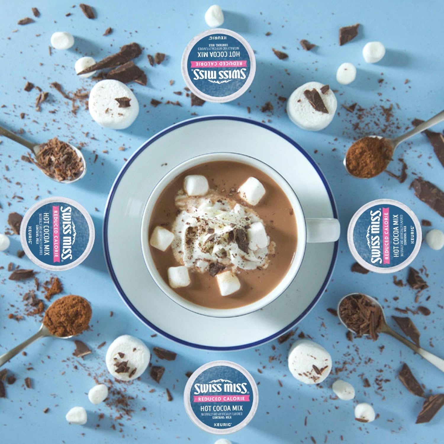 Swiss Miss Milk Chocolate Hot Cocoa Keurig Single-Serve K Cup Pods, 28 Count