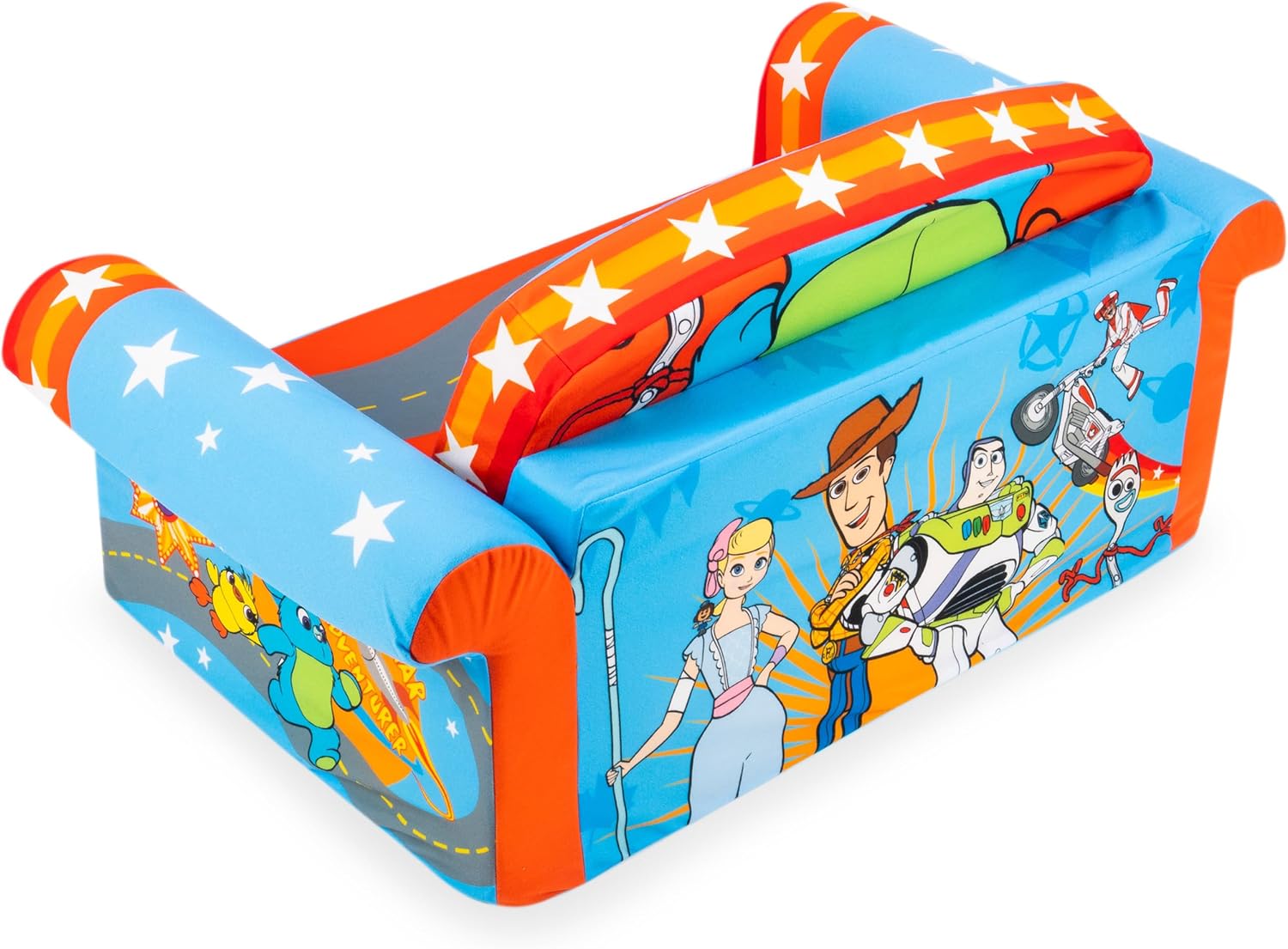 Marshmallow Furniture, Children's 2 in 1 Flip Open Foam Sofa, Minnie Mouse, by Spin Master | Pullout Foam Sleeper for Folding Lounging, Sitting, and Napping for Toddlers & Kids, Bedroom and Playroom Use