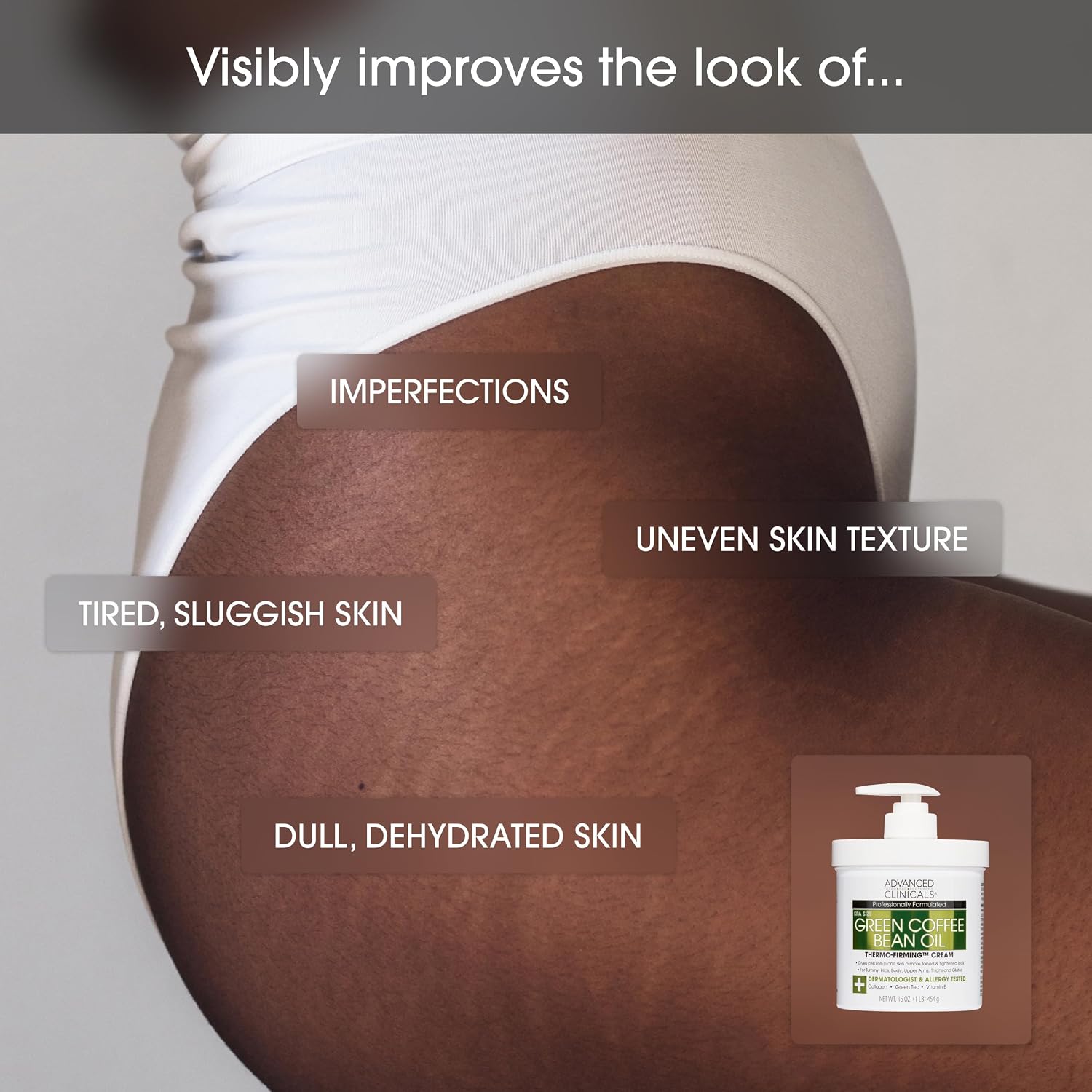 Advanced Clinicals Coconut Oil Body Cream For Women & Men | Hydrating Coconut Lotion For Extremely Dry Skin | Visible Anti Aging Body Butter Skin Care Balm Moisturizer For Hand, Heel, Feet, 16 Ounce