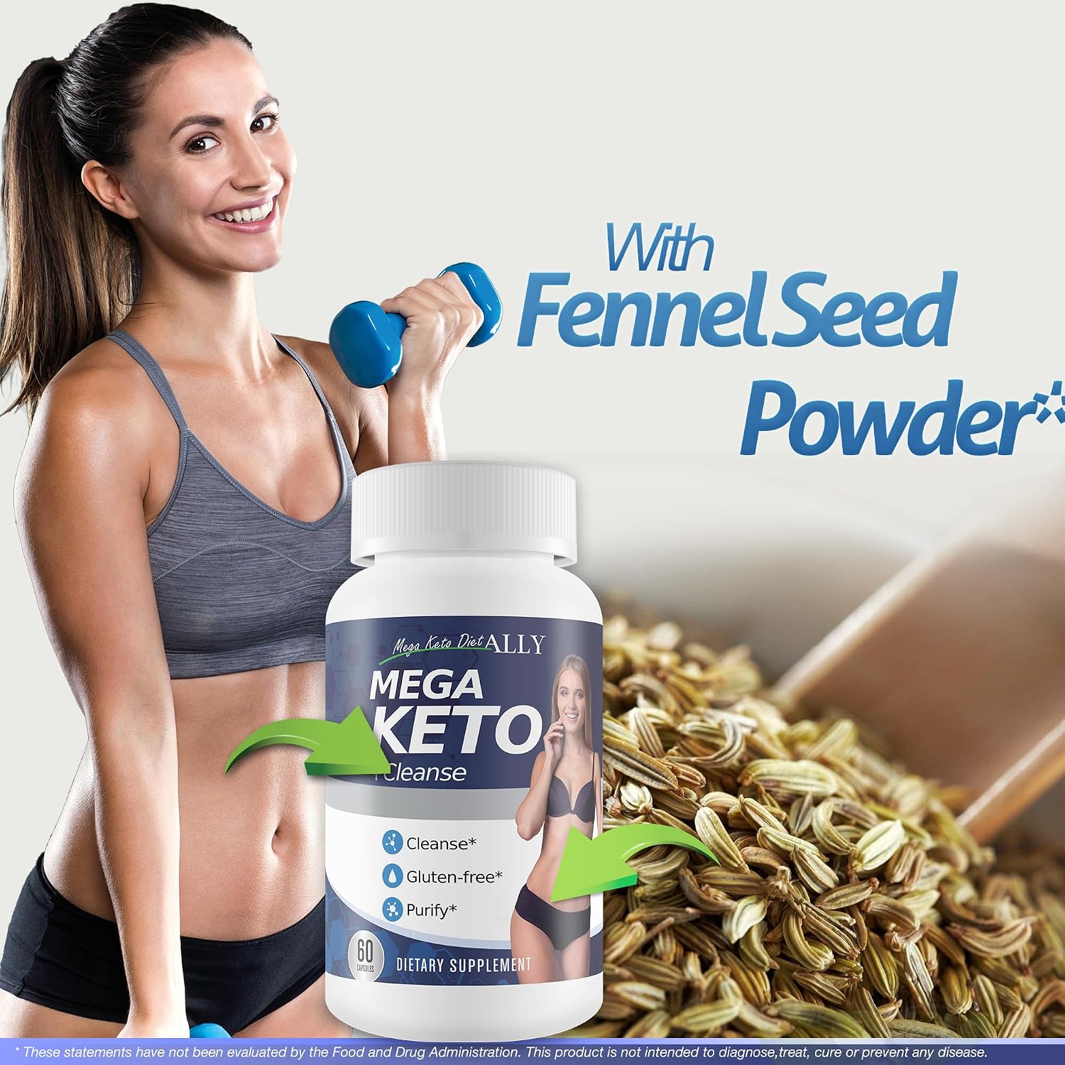 Mega Keto Diet + Cleanse - Help Reduce Gut Bloat - Blast Out Carbs to Support Ketosis Cleanse - Digestive Cleansing Ketogenic Support - Body Cleanse