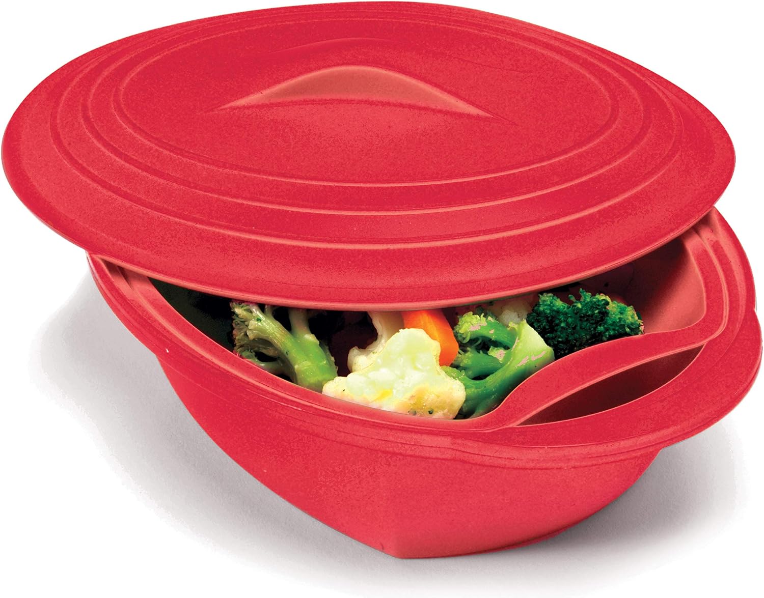 Norpro, Red Silicone Steamer with Insert, 32 oz