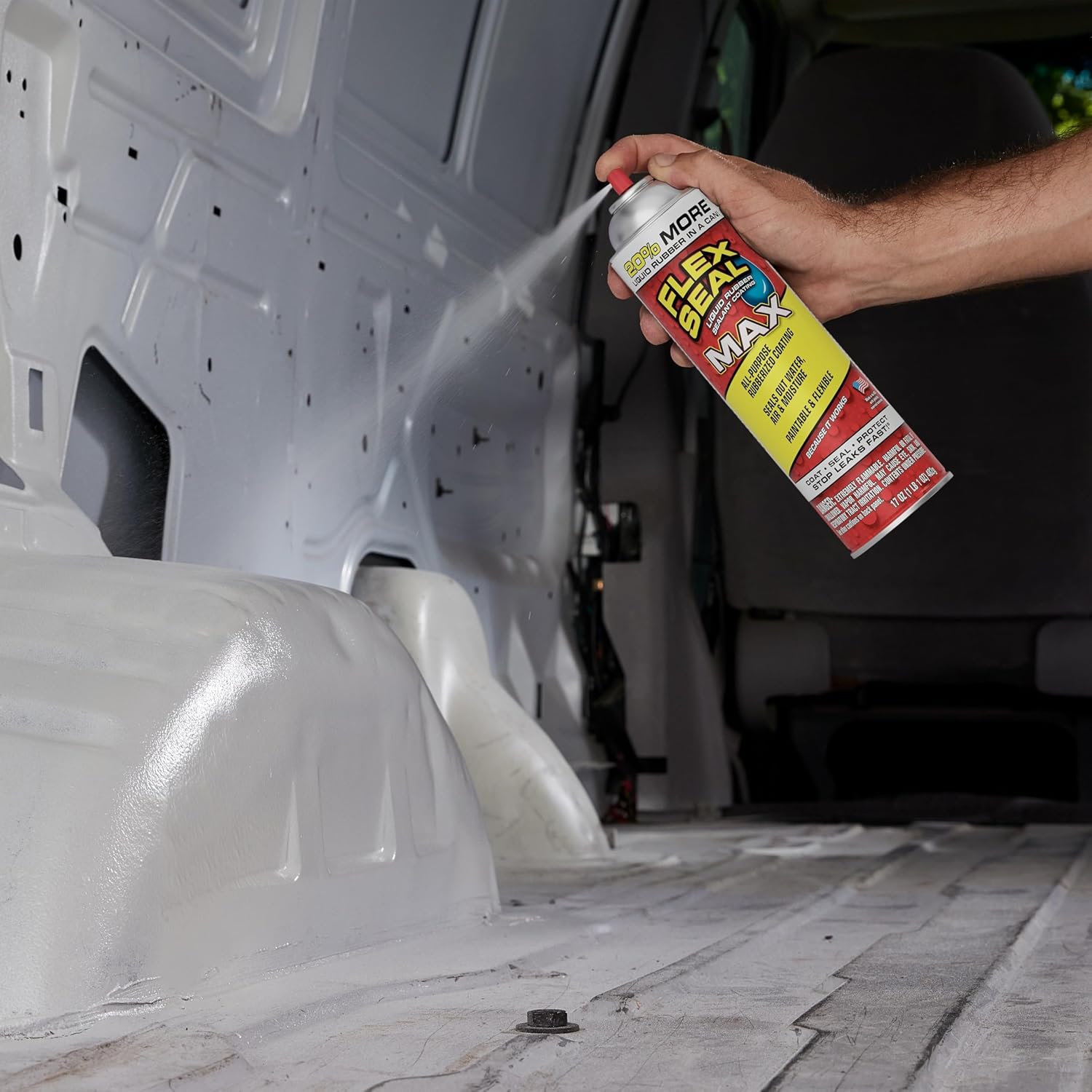 Flex Seal, 14 oz, 2-Pack, Black, Stop Leaks Instantly, Waterproof Rubber Spray On Sealant Coating, Perfect for Gutters, Wood, RV, Campers, Roof Repair, Skylights, Windows, and More