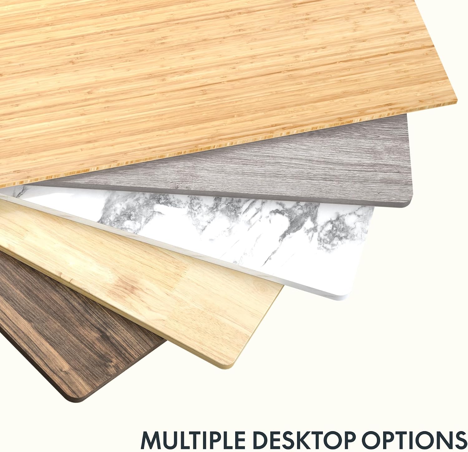 FLEXISPOT Acacia Solid Wood 55"x28" Butcher Block Desktop, Walnut | Acacia Solid Wood, Thick Beveled Edge, For Standing Desk, Office Table, Workbench, DIY Furniture Projects