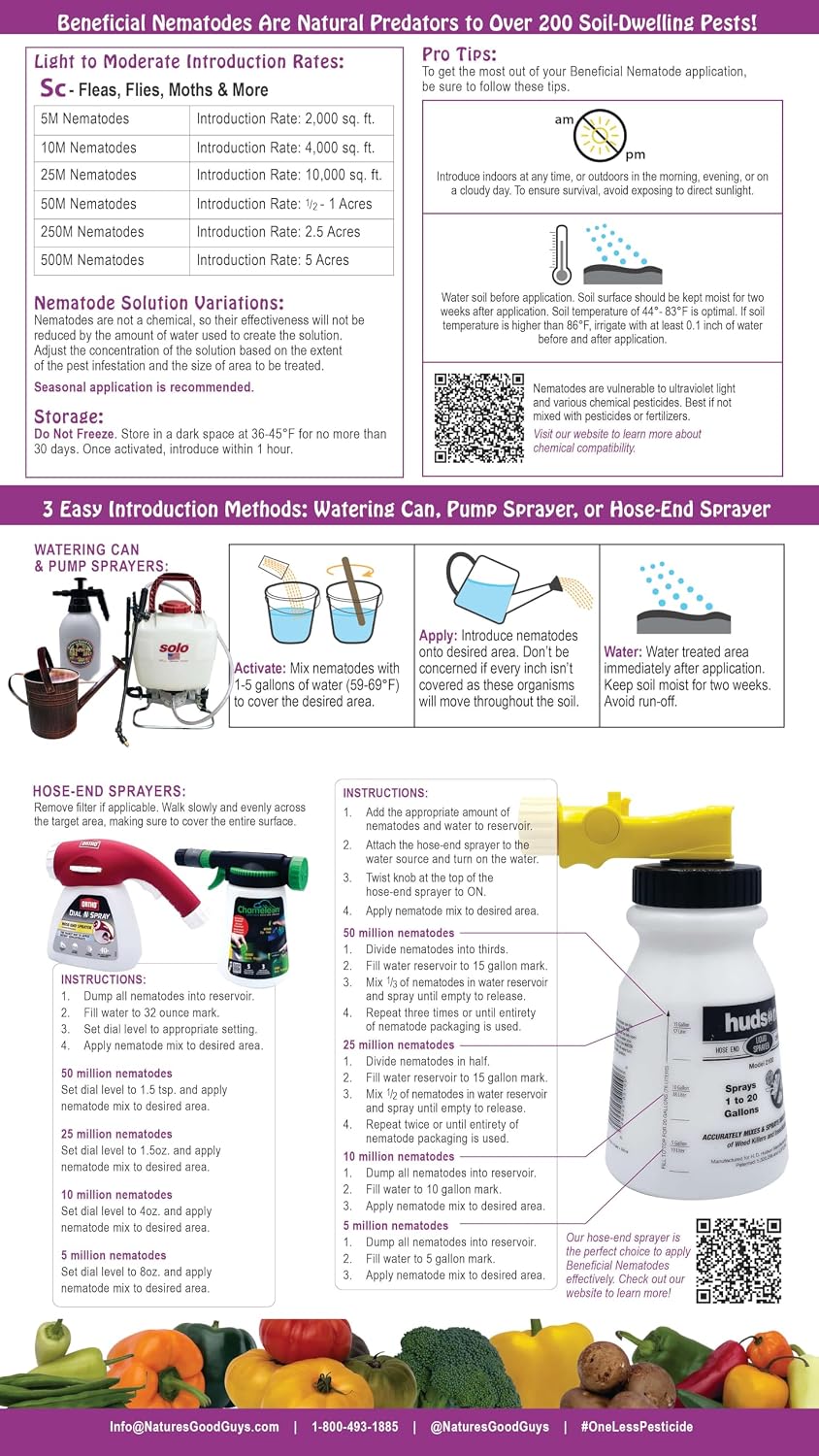 Beneficial Nematodes Sc-Steinernema carpocapsae 250 Million