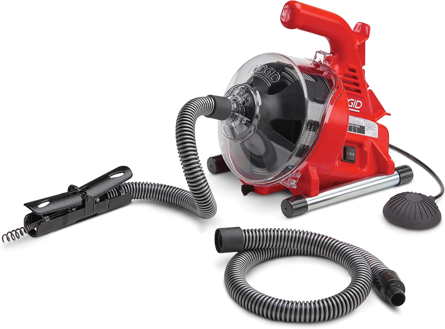 RIDGID 55808 PowerClear 120-Volt Drain Cleaning Machine Kit for Tubs, Showers, and Sinks, Drain Cleaner Machine Kit with AUTOFEED, Inner Core Cable