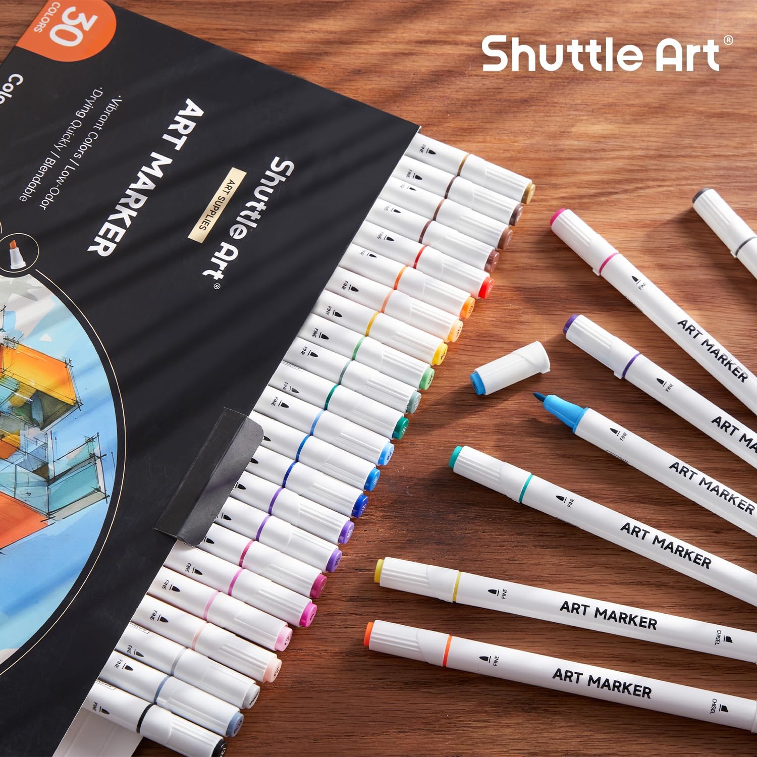 Shuttle Art 101 Colors Alcohol Markers