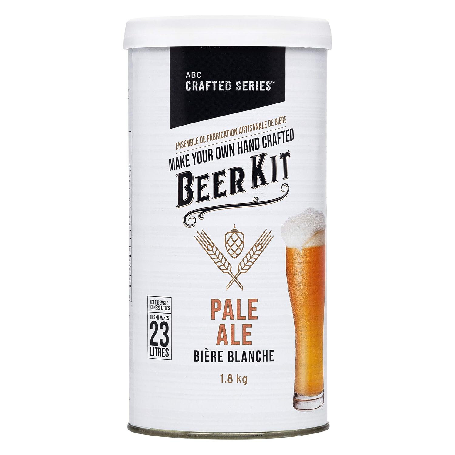ABC Crafted Series Beer Making Kit | Pale Ale | Yields 40 Pints | Can