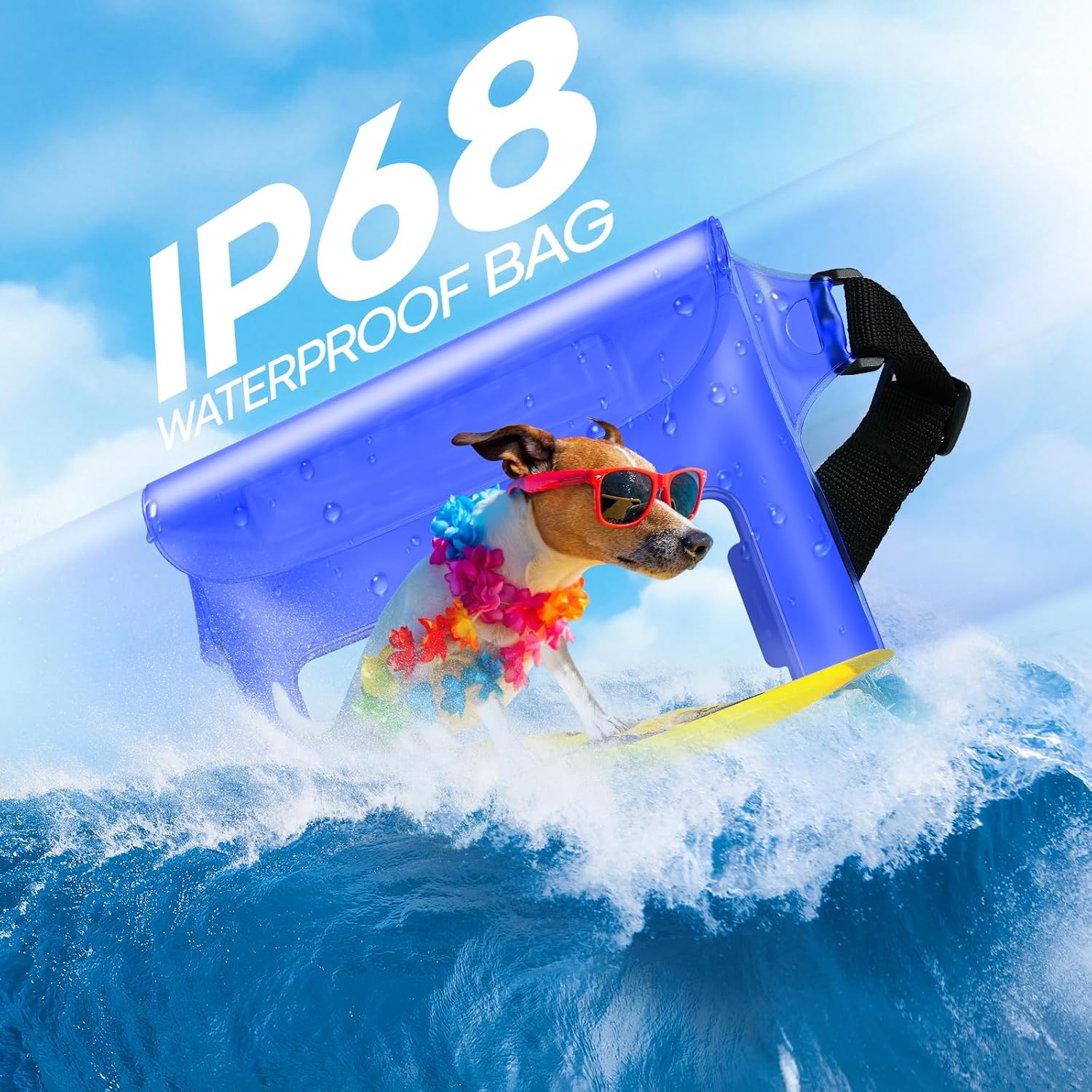 Waterproof Bag Fanny Packs for Women, Cruise Vacation Essentials Waterproof Pouch for Phone Passport Purse, Floating Dry Bags for Beach Water Park Boating Fishing Diving Surfing Kayaking Accessories | Floating, ideal for Beach, Boating & Kayaking, Durabl…