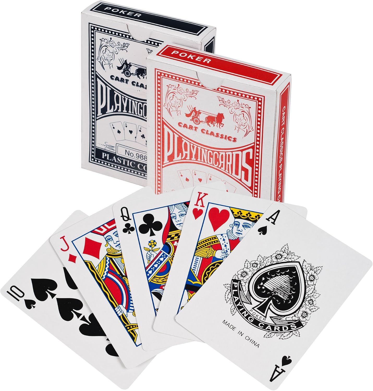 Poker Chip Set - 11.5g Poker Set with Cards, Buttons, Carrying Case, and 500 Chips for Texas Hold'em and Blackjack Games by Trademark Poker