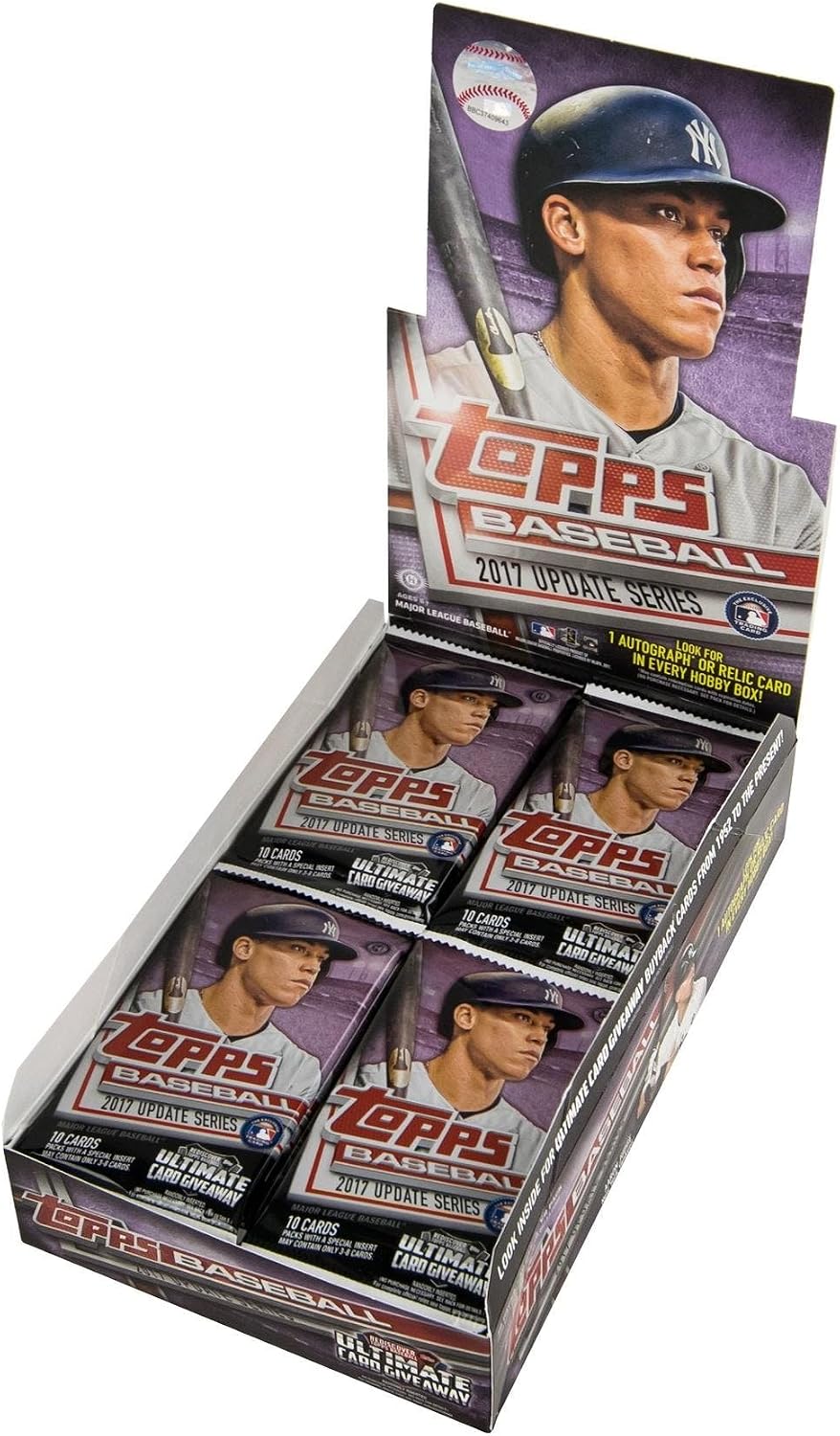 1 PACK - 2017 TOPPS BASEBALL-UPDATE SER.-UNOPENED SEALED-10 CARDS PER PACK-HOBBY