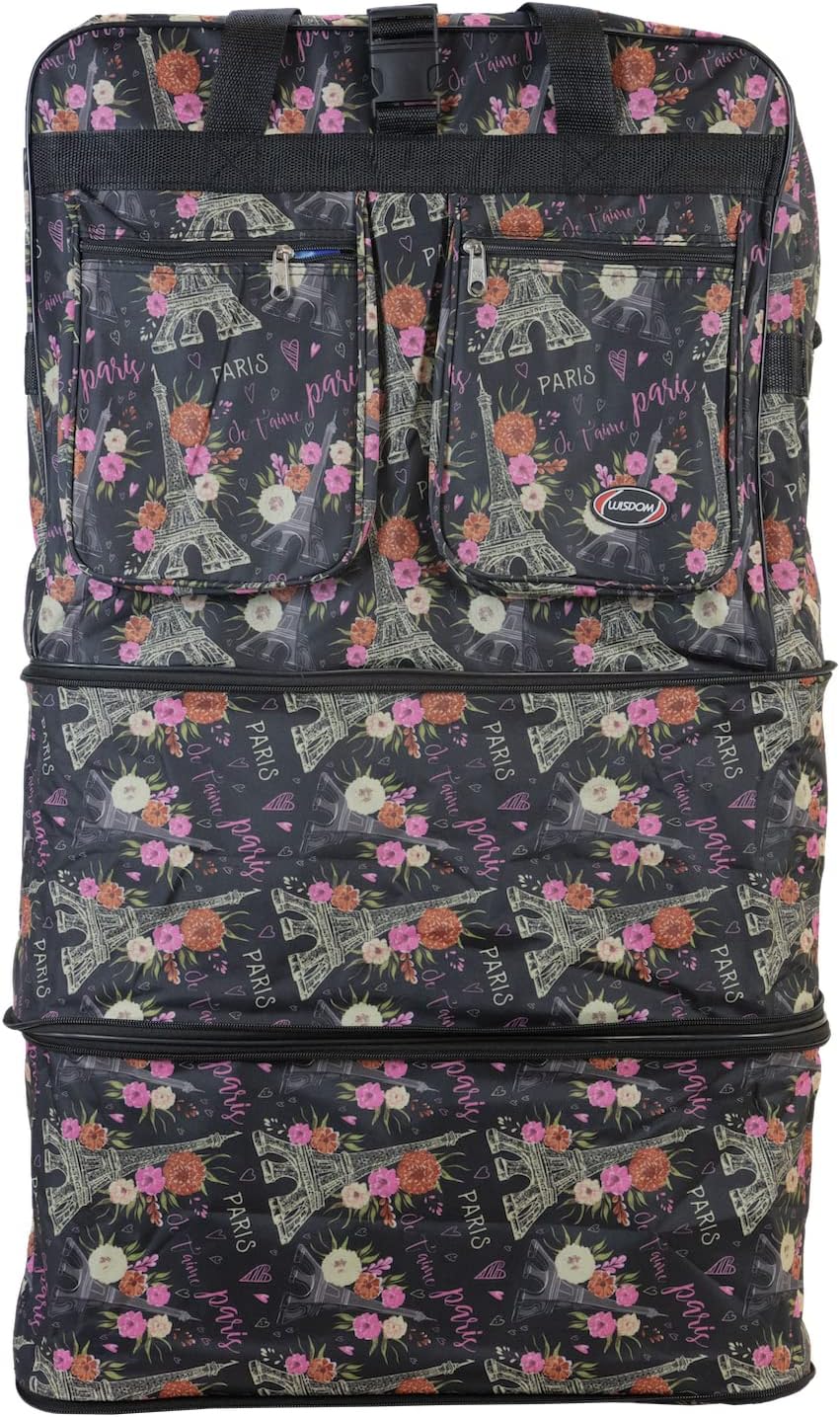 40'' Expandable Rolling Duffel Bag Suitcases w/Wheels,Foldable Luggage Bag