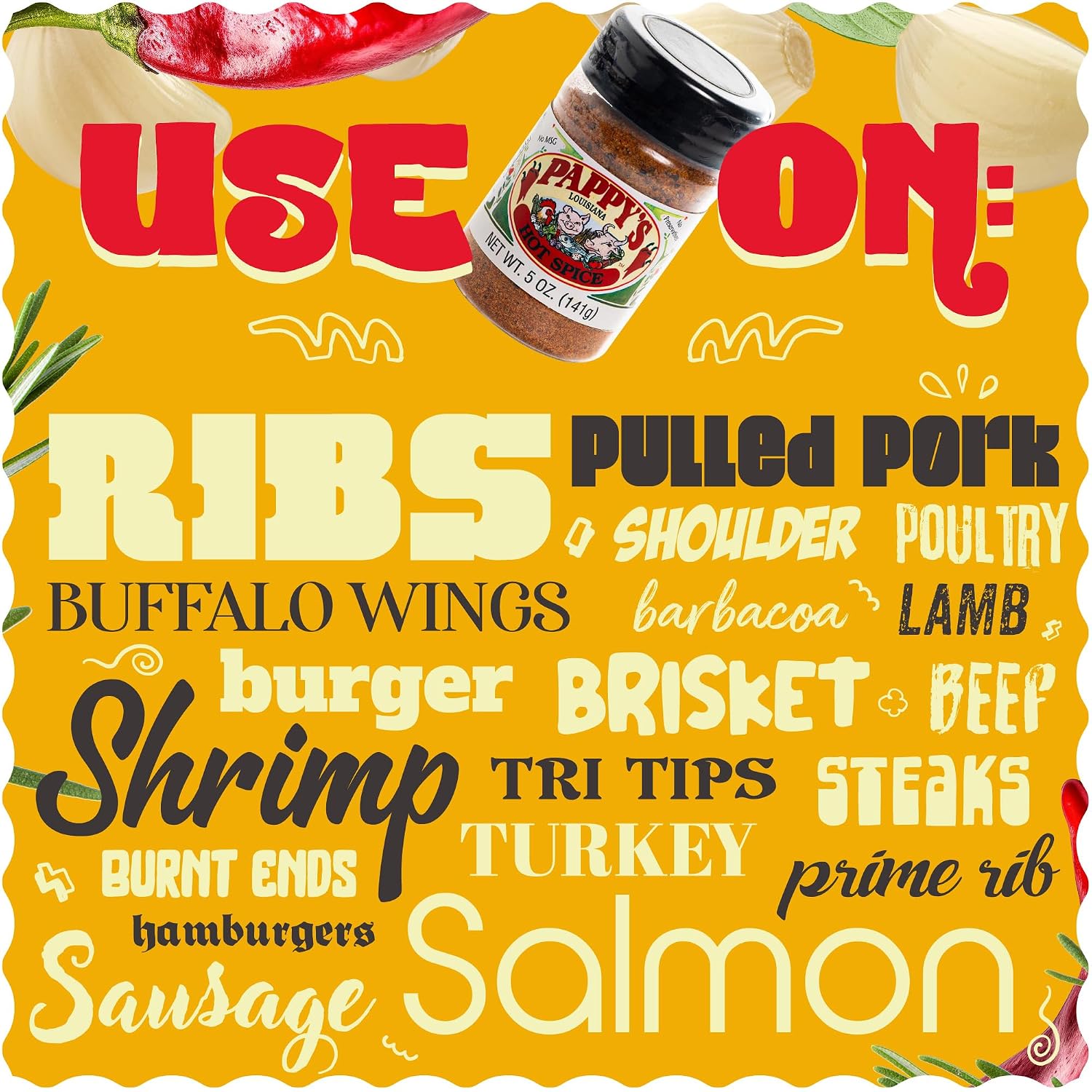 Pappy's Choice Original Seasoning, 32 Oz | California's Legendary Seasoning Blend, Santa Maria Style, Perfect for BBQ, Beef, Burgers, Brisket, Tri-tip and Steak
