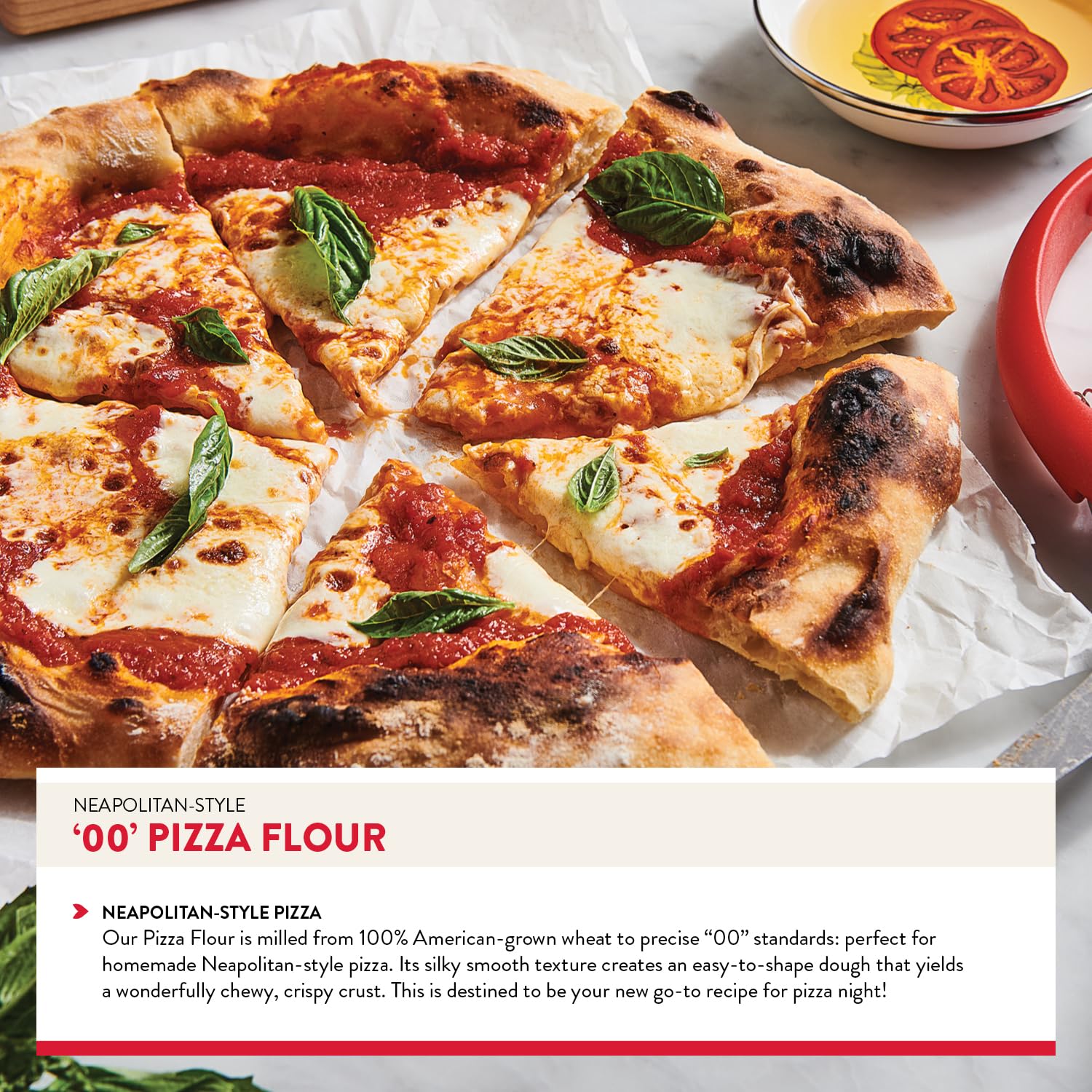 King Arthur 00 Pizza Flour, Non-GMO Project Verified, 100% American Grown Wheat, 3 lb Bag