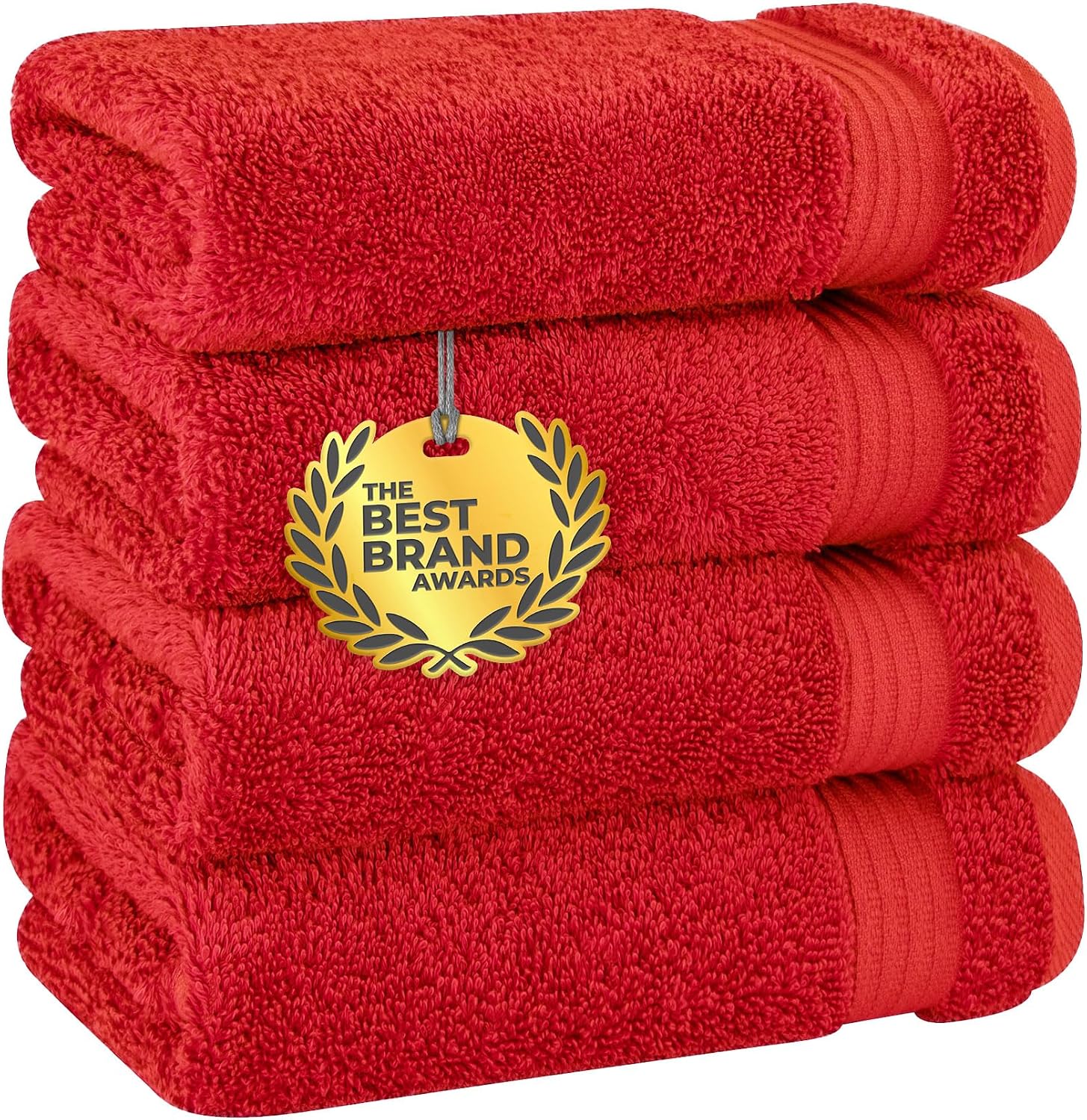 Cotton Paradise Towel Set of 6, 2 Bath Towels, 2 Hand Towels and 2 Washcloths Towels for Bathroom Sets, Smoke Gray
