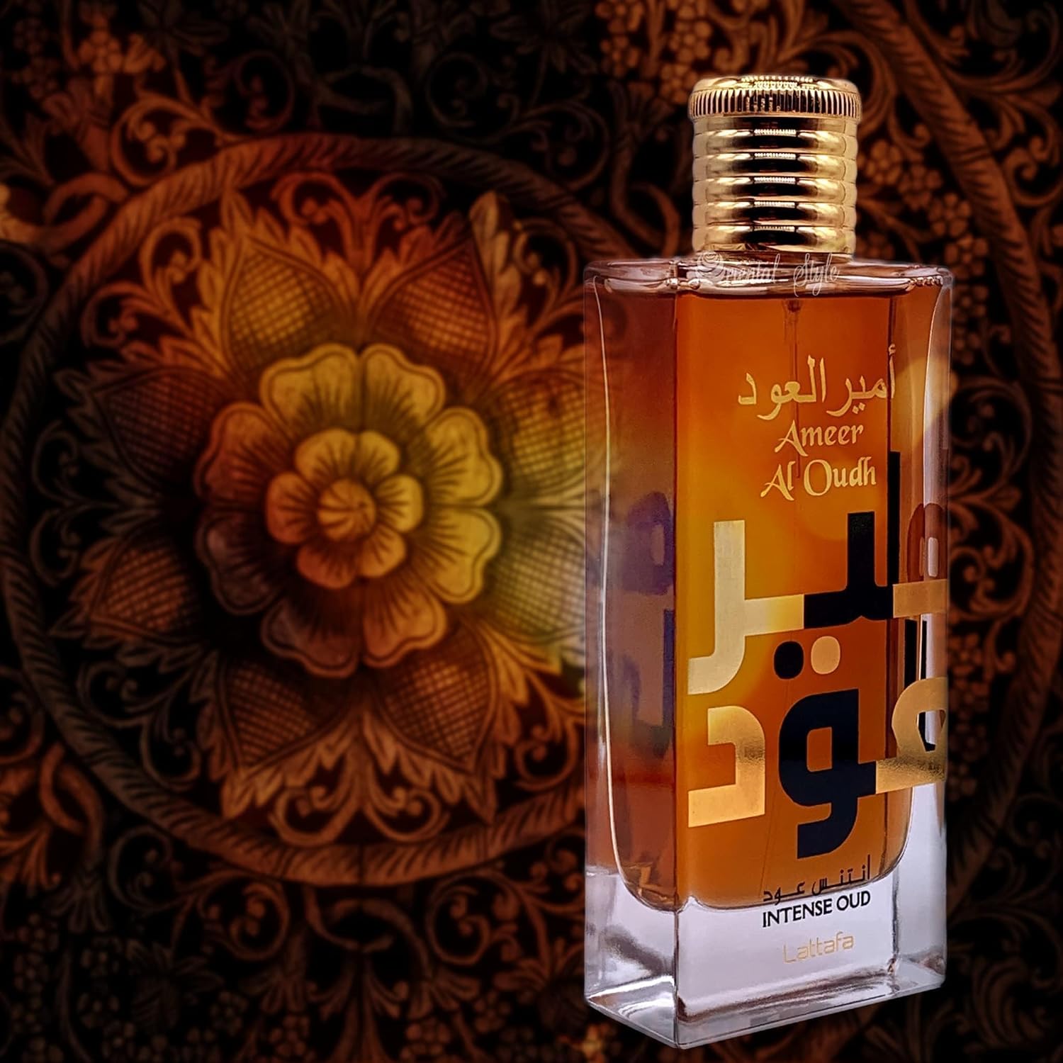 Lattafa Ameer Al Oud Intense Oud for Unisex Eau de Parfum Spray, 3.4 Ounce